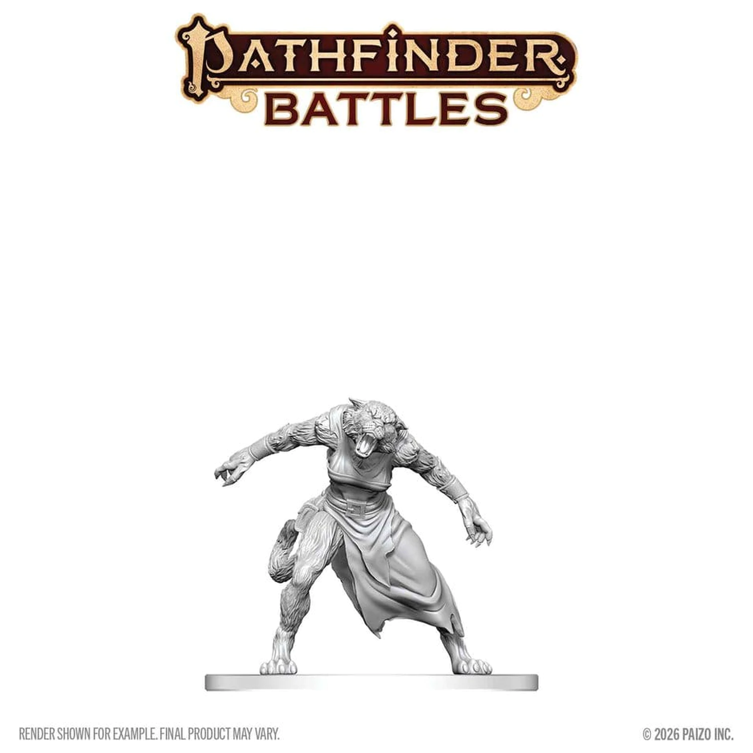 Pathfinder Battles Deep Cuts Nenabarvená miniatura Weretiger 13 cm fotografii produktu