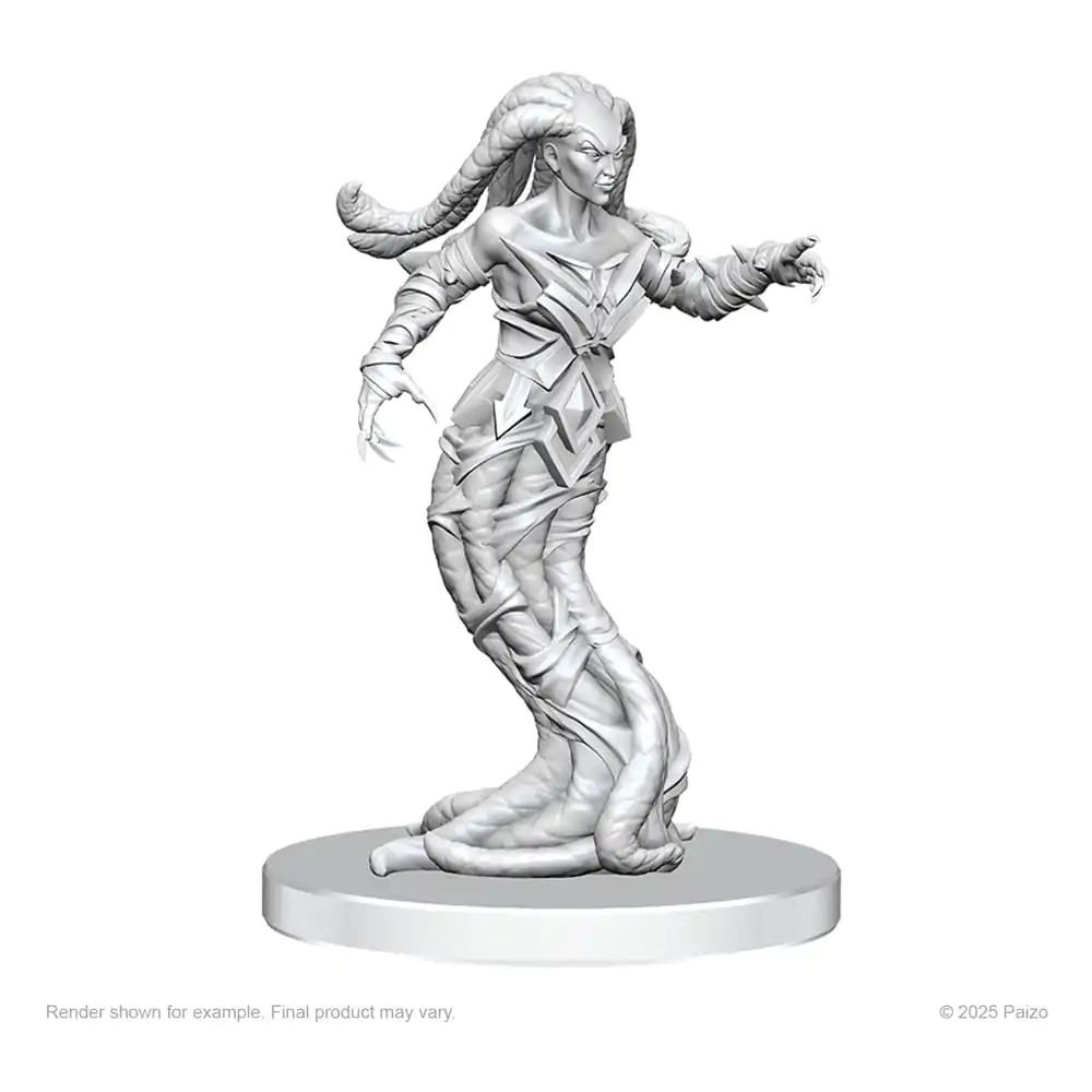 Pathfinder Deep Cuts nenabarvené miniatury Gylou (Handmaiden Devil) a Ferrugon (Rust Devil) fotografii produktu