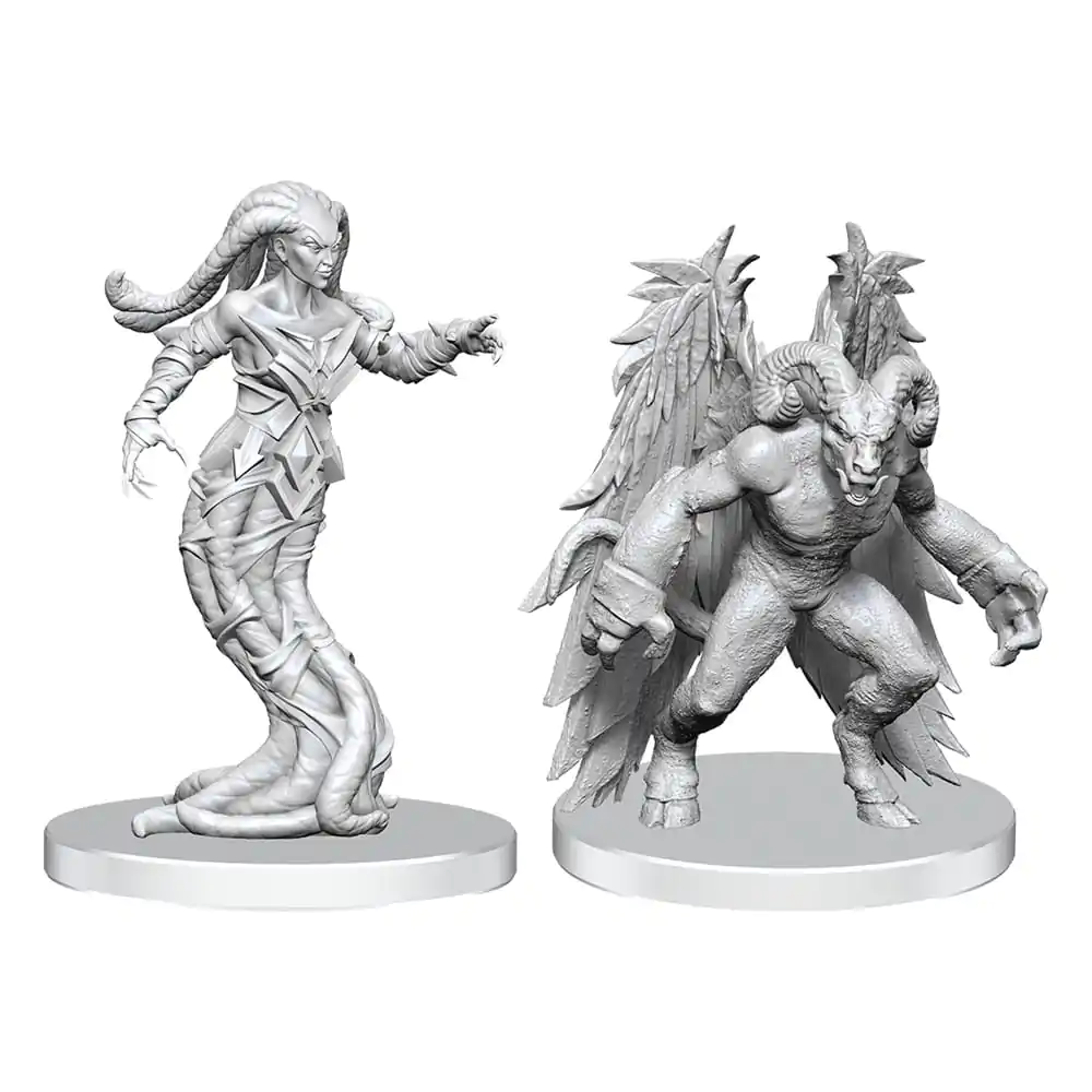 Pathfinder Deep Cuts nenabarvené miniatury Gylou (Handmaiden Devil) a Ferrugon (Rust Devil) fotografii produktu