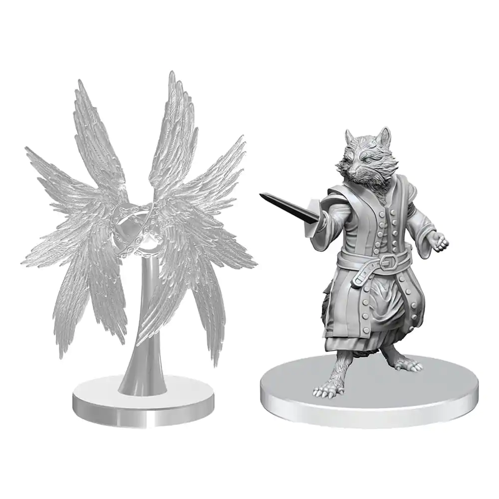 Pathfinder Deep Cuts nenabarvené miniatury Procyal (Raccoon Agathion) & Zoaem (Ring Archon) fotografii produktu