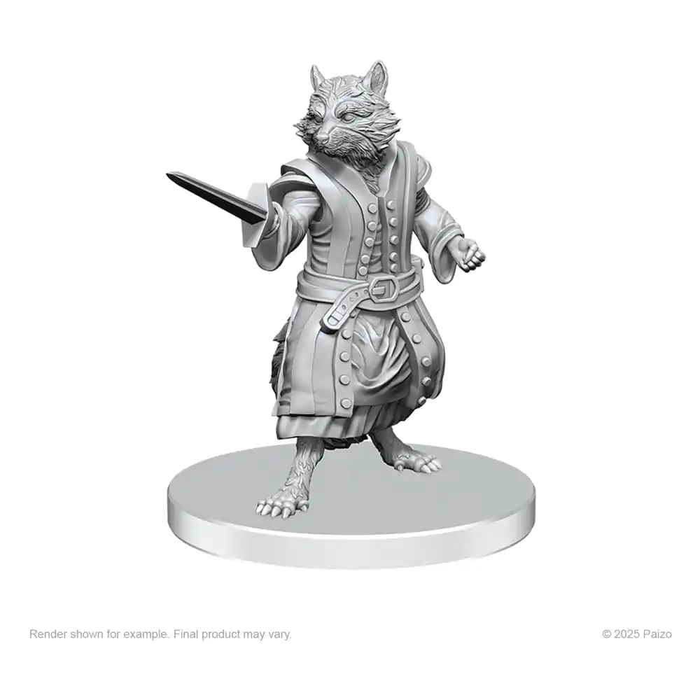 Pathfinder Deep Cuts nenabarvené miniatury Procyal (Raccoon Agathion) & Zoaem (Ring Archon) fotografii produktu