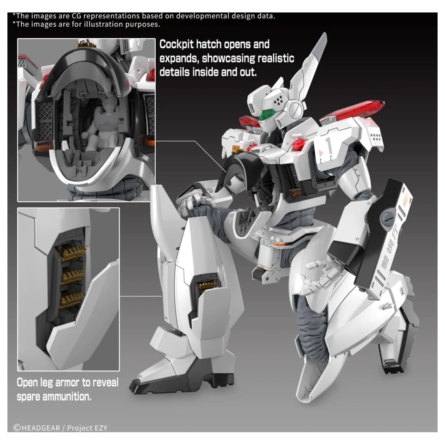 Patlabor RG 1/48 AV-98Plus Ingram (Ingram Plus) Plastikový model fotografii produktu