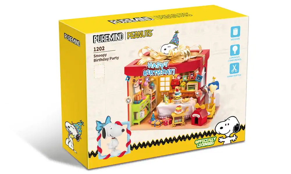 Peanuts Puremind Construction Birthday Party dřevěná stavebnice fotografii produktu