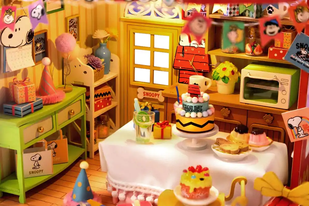 Peanuts Puremind Construction Birthday Party dřevěná stavebnice fotografii produktu