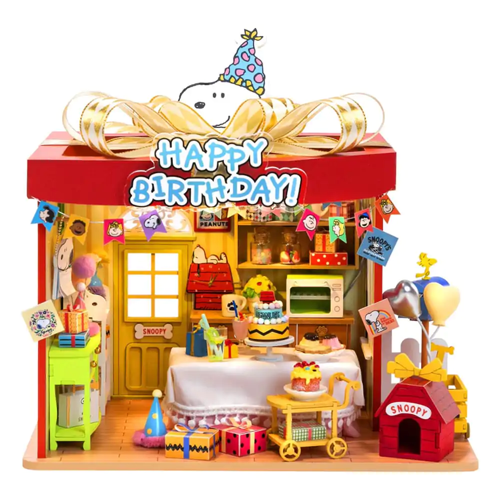 Peanuts Puremind Construction Birthday Party dřevěná stavebnice fotografii produktu