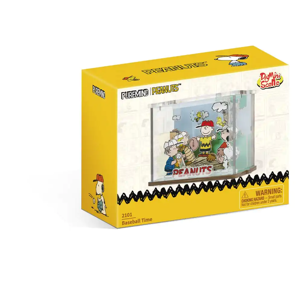 Peanuts Puremind DIY Stavebnice Mini Scéna Baseball Time fotografii produktu