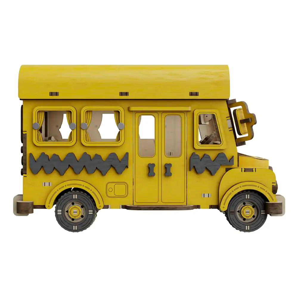 Peanuts Puremind Construction School Bus dřevěná stavebnice fotografii produktu