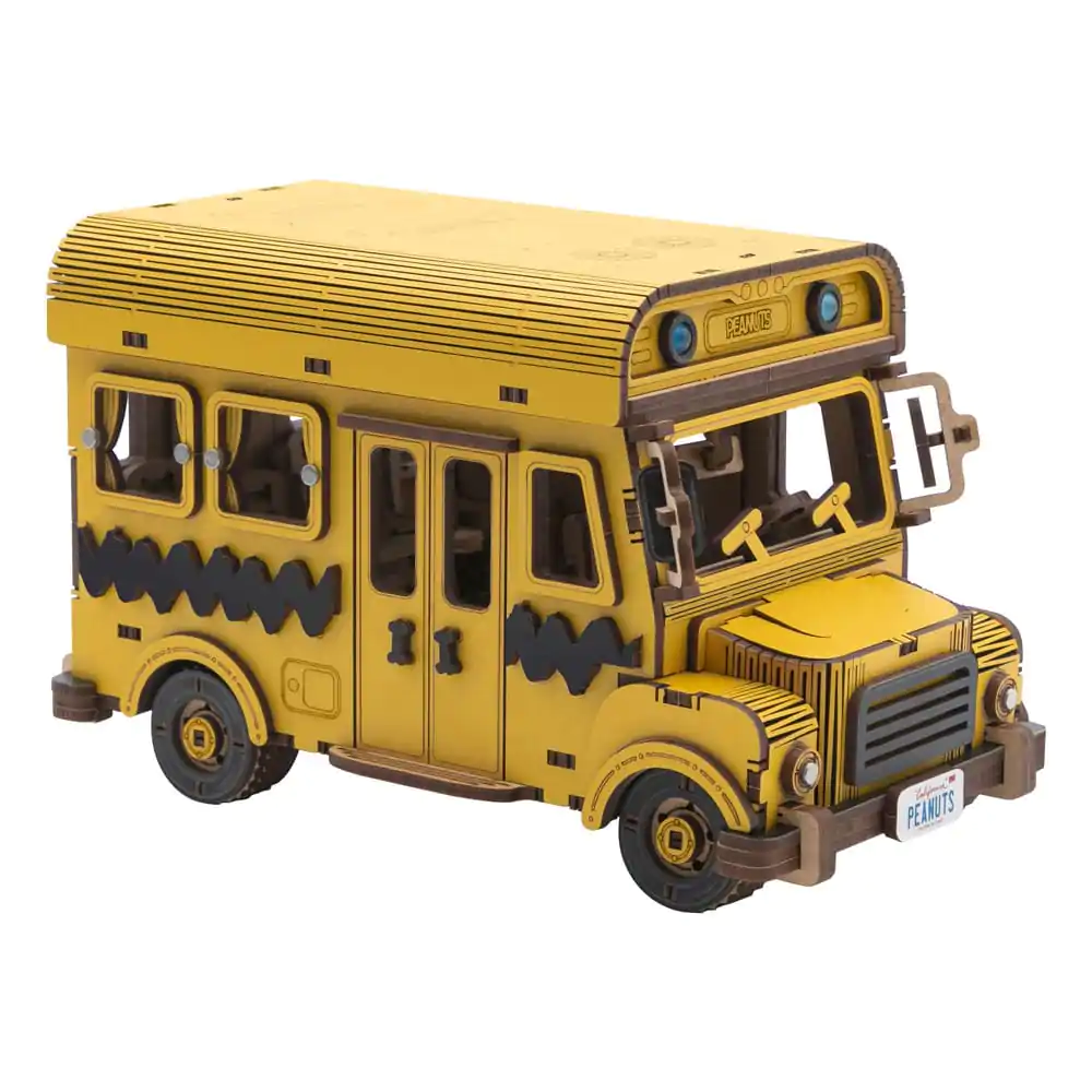 Peanuts Puremind Construction School Bus dřevěná stavebnice fotografii produktu
