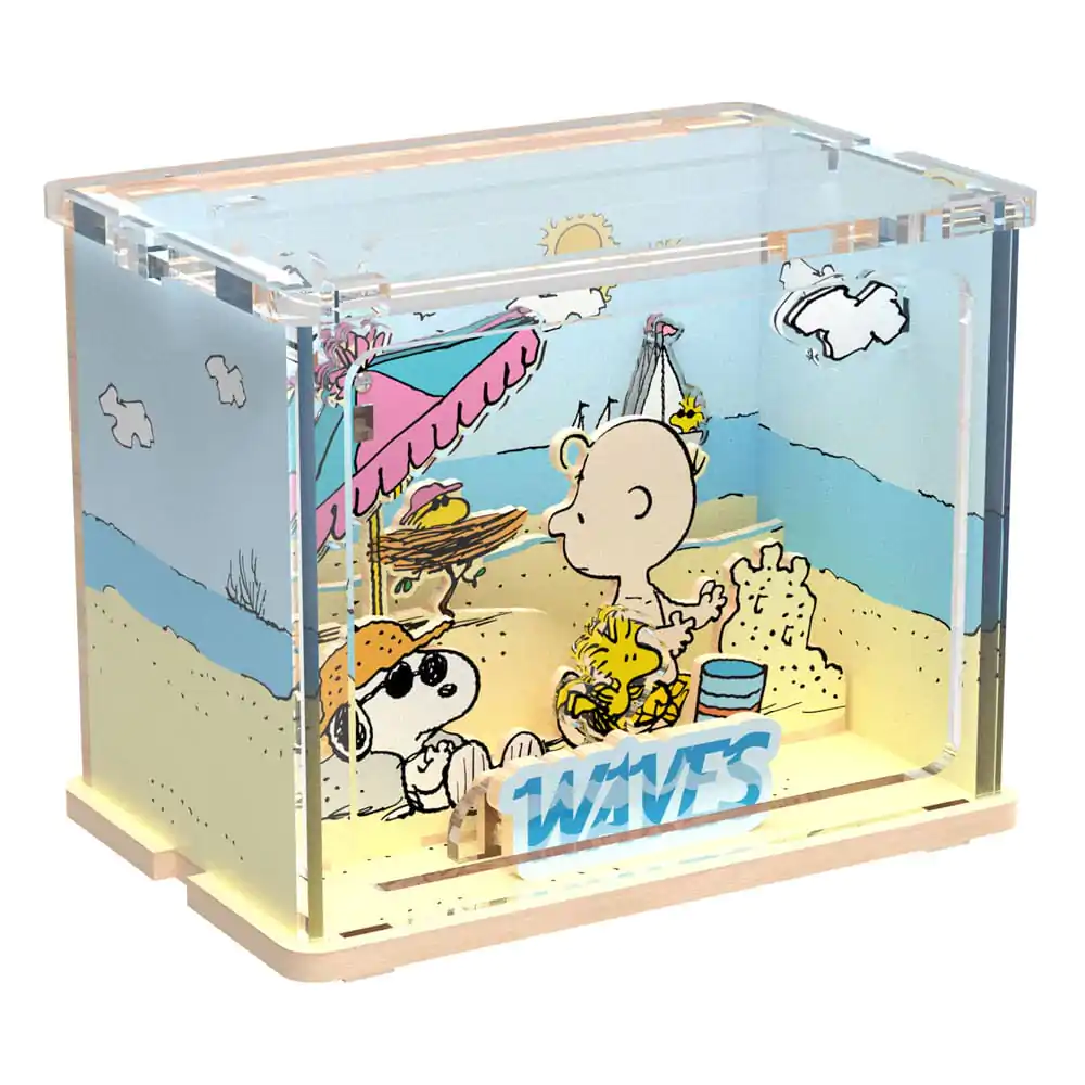 Peanuts Puremind DIY Stavebnice mini scéna Chilling at the Beach fotografii produktu
