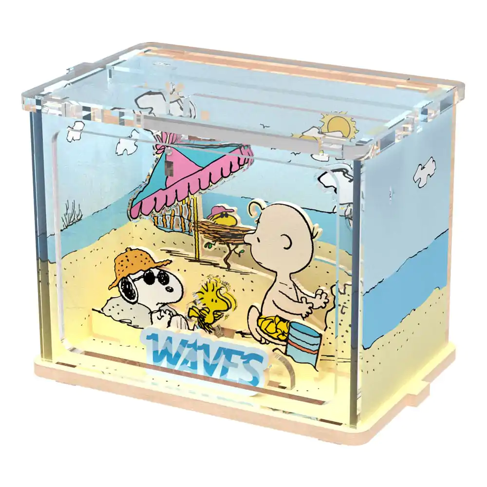 Peanuts Puremind DIY Stavebnice mini scéna Chilling at the Beach fotografii produktu