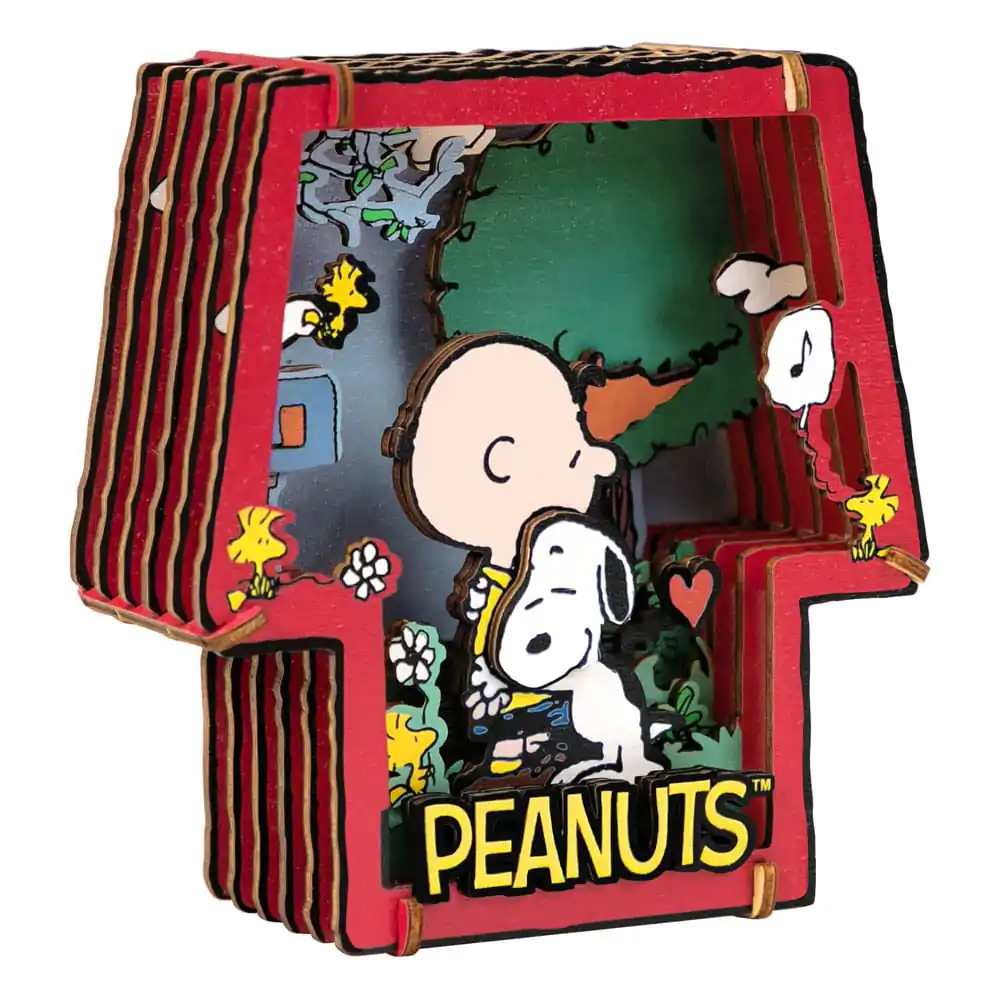 Peanuts Puremind modelářská stavebnice dřevěné divadlo Healing Hug fotografii produktu