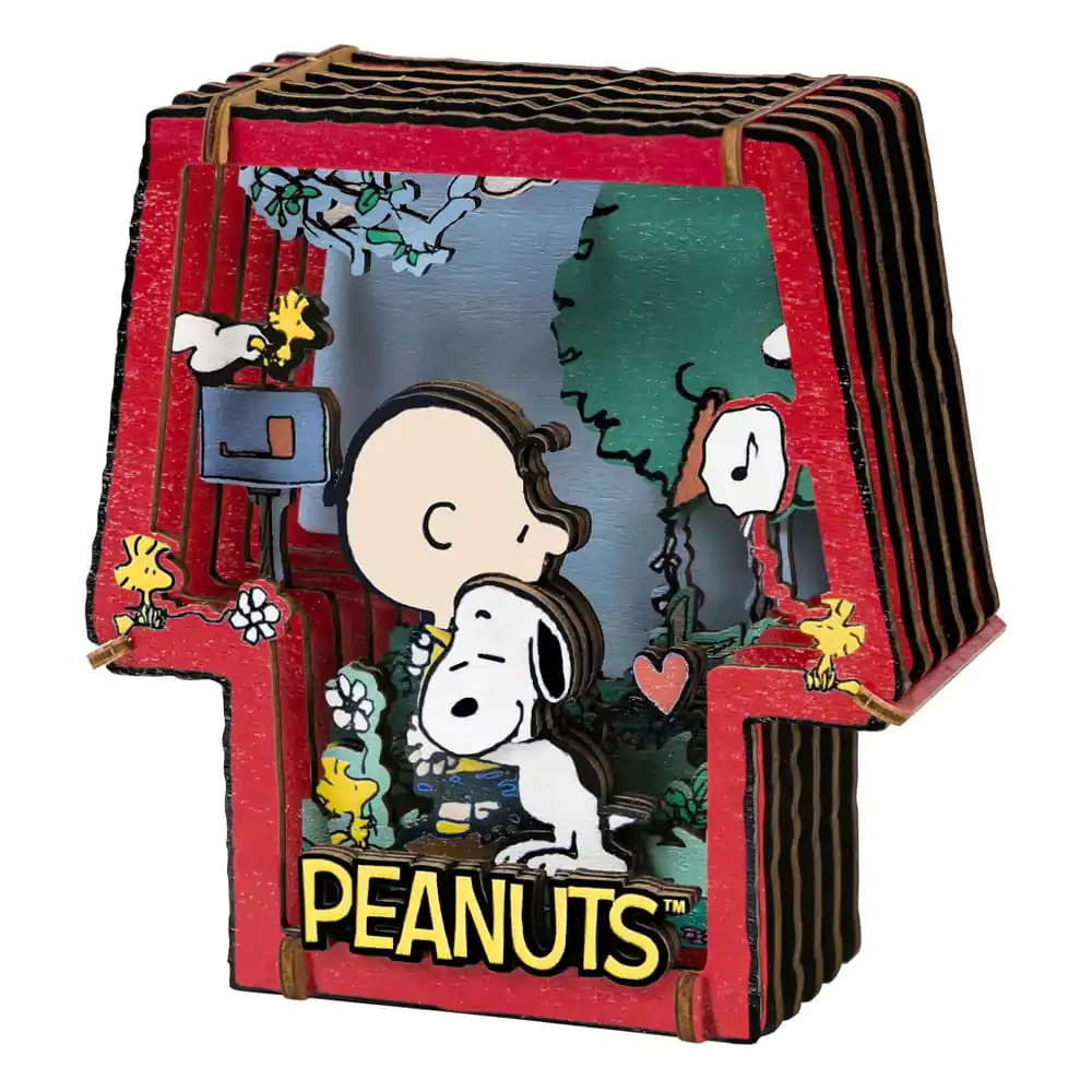 Peanuts Puremind modelářská stavebnice dřevěné divadlo Healing Hug fotografii produktu