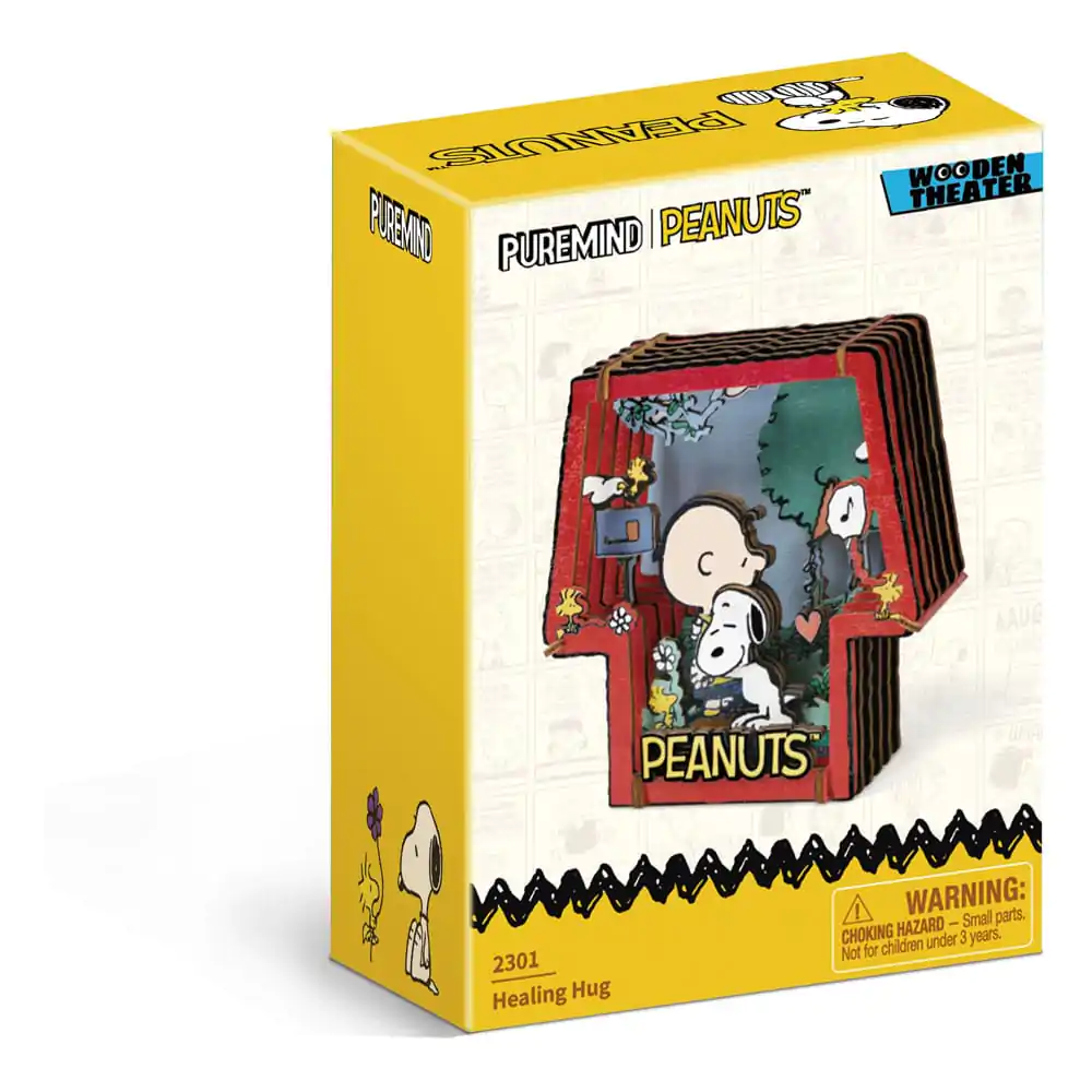 Peanuts Puremind modelářská stavebnice dřevěné divadlo Healing Hug fotografii produktu