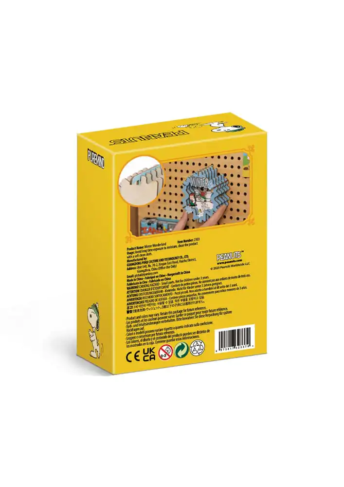 Peanuts Puremind modelářská stavebnice dřevěné divadlo Winter Wonderland fotografii produktu