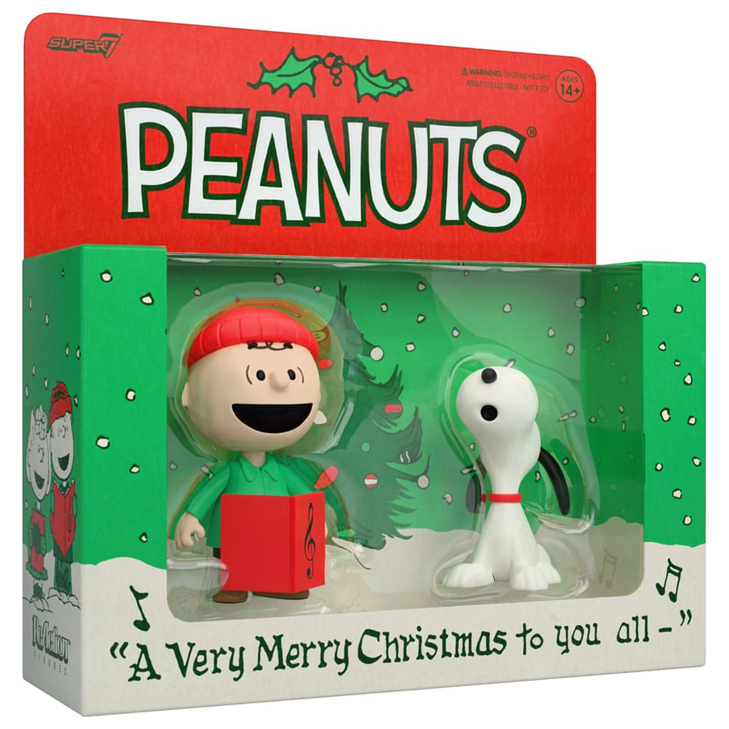 Peanuts ReAction akční figurky 2-Pack Brown a Snoopy (koledníci) 10 cm fotografii produktu