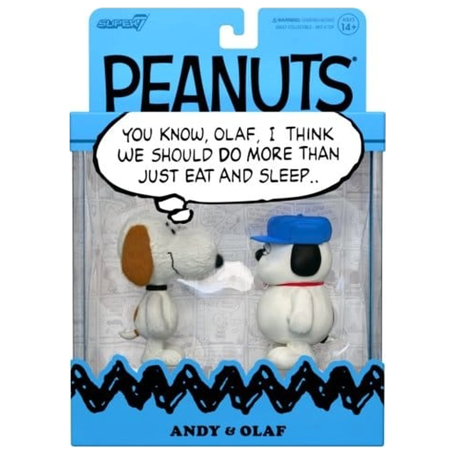 Peanuts ReAction akční figurky 2-Pack Olaf & Andy 10 cm fotografii produktu