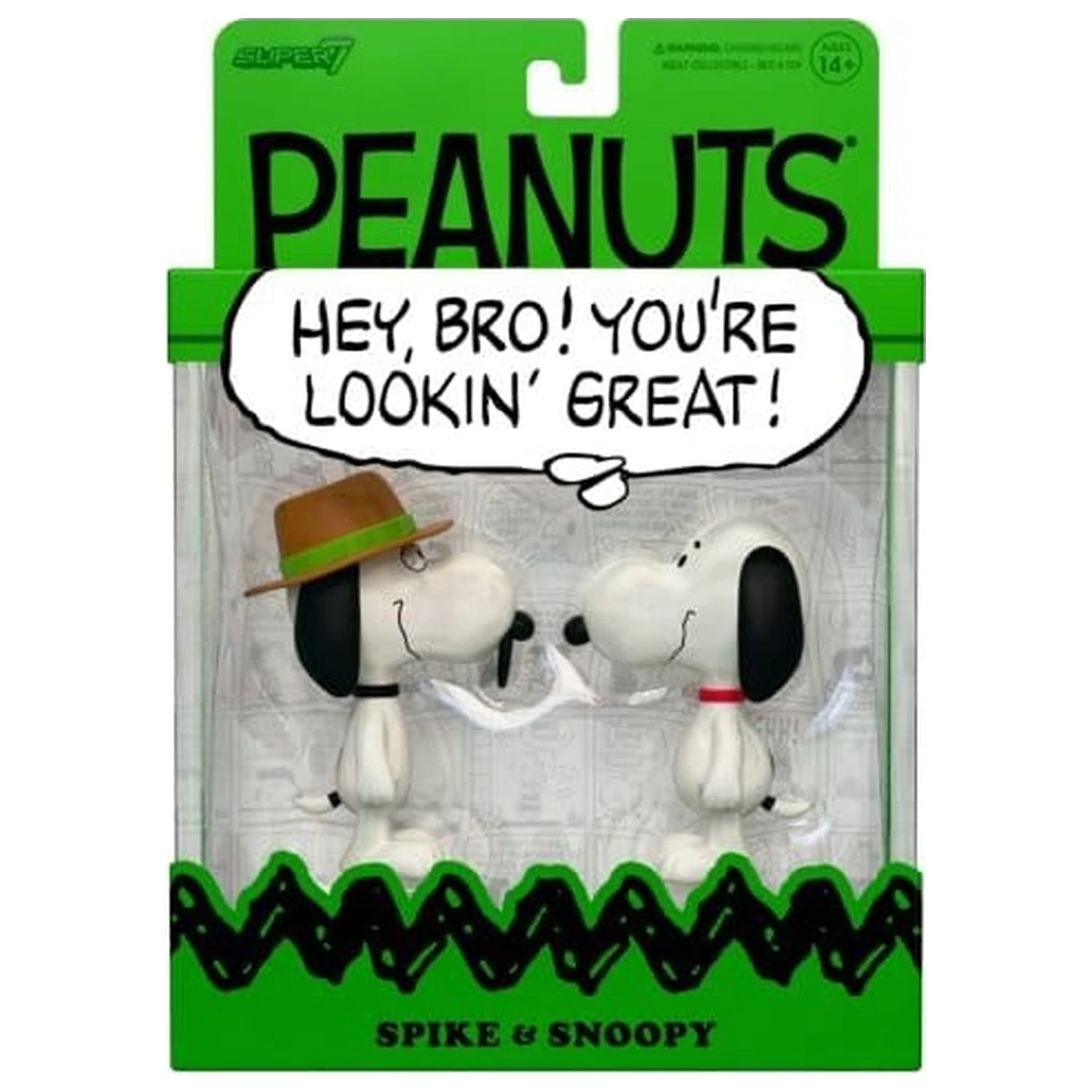 Peanuts ReAction akční figurky 2-Pack Snoopy & Spike 10 cm fotografii produktu