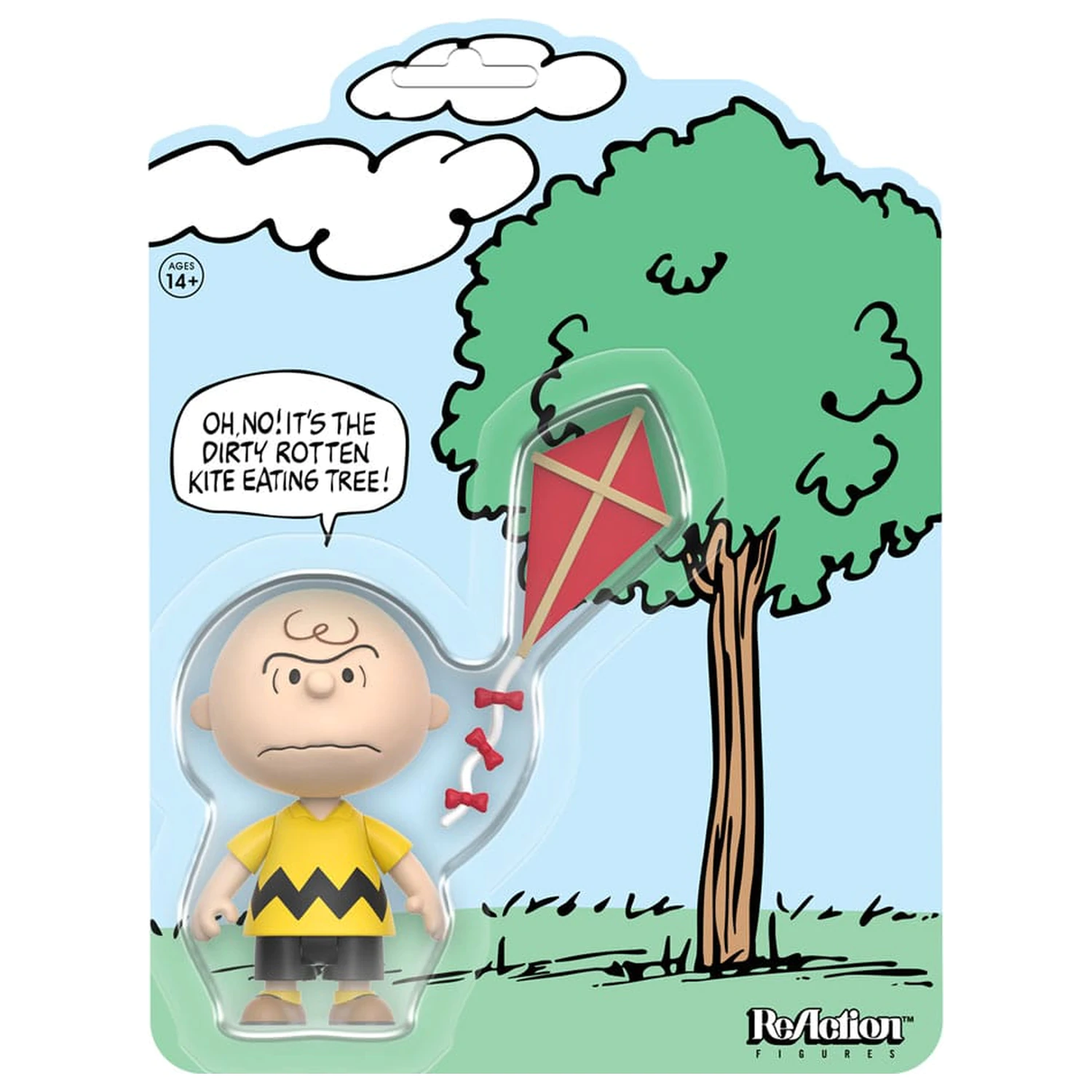 Peanuts ReAction akční figurka Charlie Brown and the Kite-Eating Tree (Comic Panel) 9 cm fotografii produktu