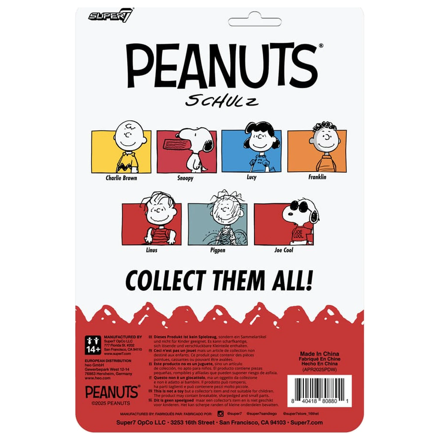 Peanuts ReAction akční figurka Wave 8 Joe Cool 9 cm fotografii produktu