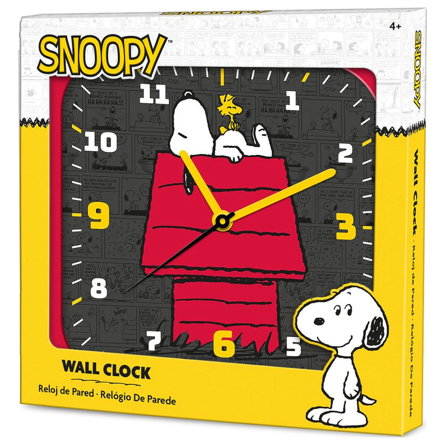 Peanuts Snoopy nástěnné hodiny fotografii produktu