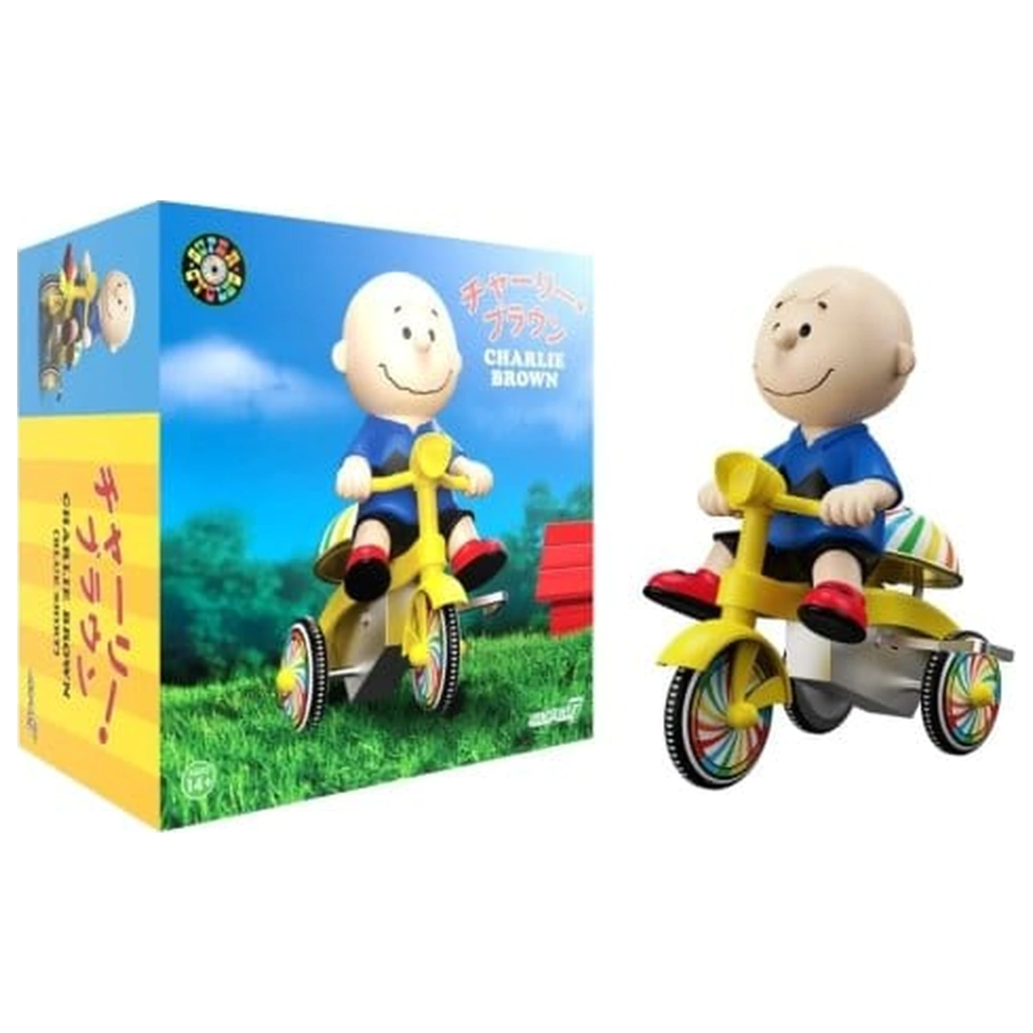 Peanuts Super Cycles vozidlo Charlie Brown (modré s žlutou tříkolkou) fotografii produktu