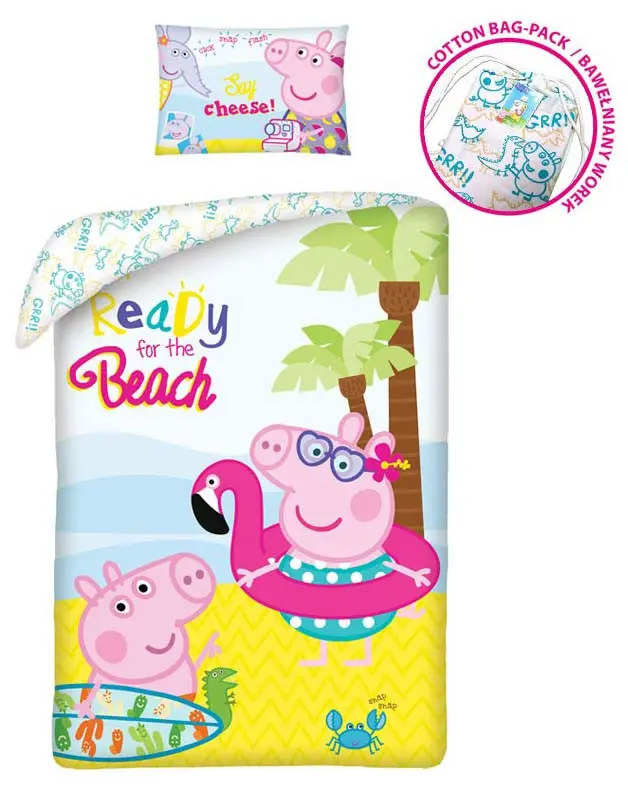 Peppa Pig sada povlaků na peřinu 140x200cm, 70x90cm fotografii produktu