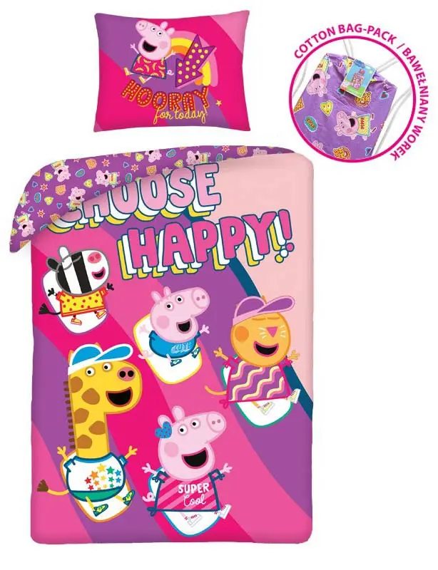 Peppa Pig povlak na peřinu 140x200cm, 70x90cm fotografii produktu