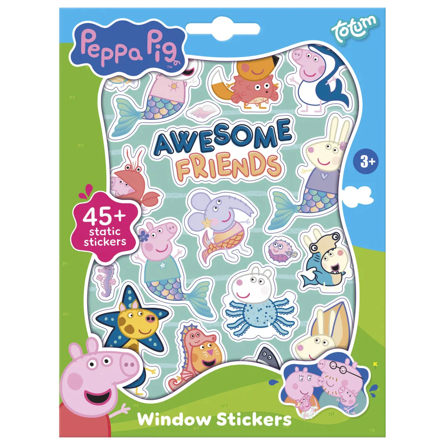 Peppa Pig Awesome Friends Sada obtisků na okno fotografii produktu