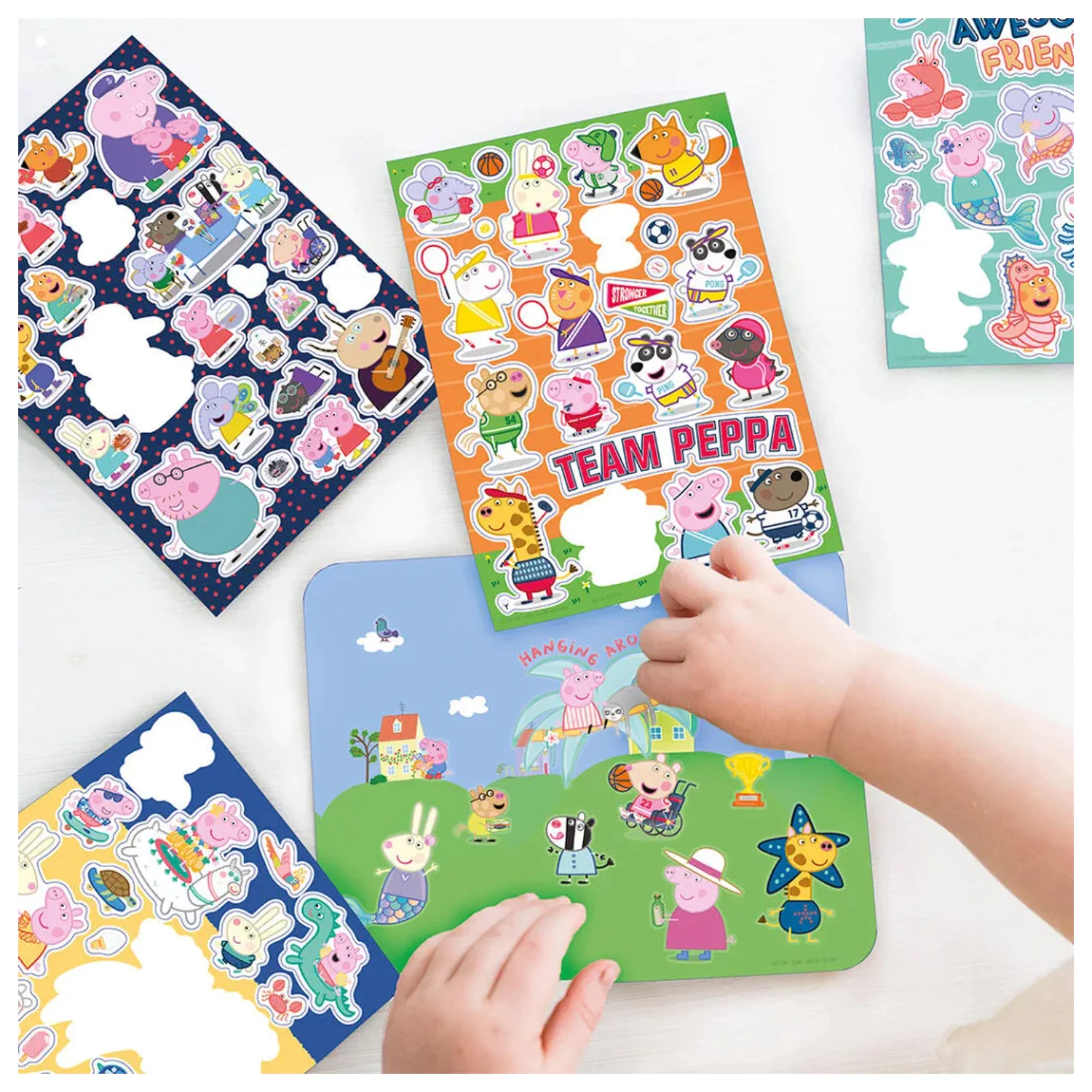 Peppa Pig Awesome Friends Sada obtisků na okno fotografii produktu