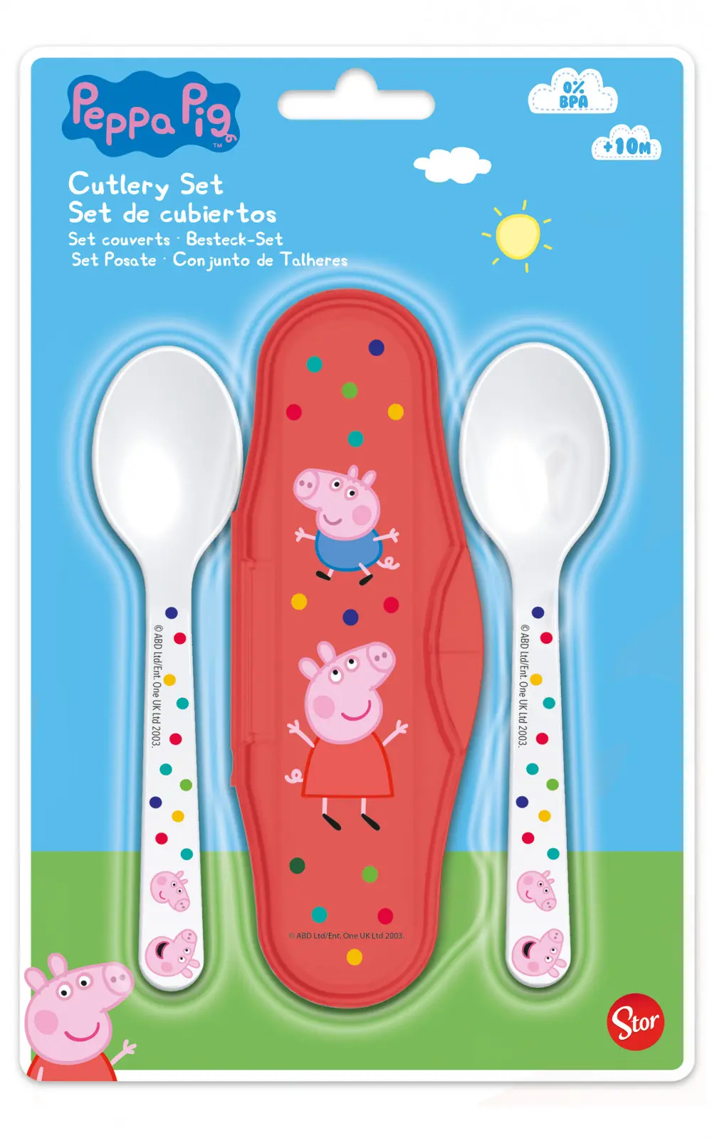 Peppa Pig cestovní sada příborů pro miminka fotografii produktu