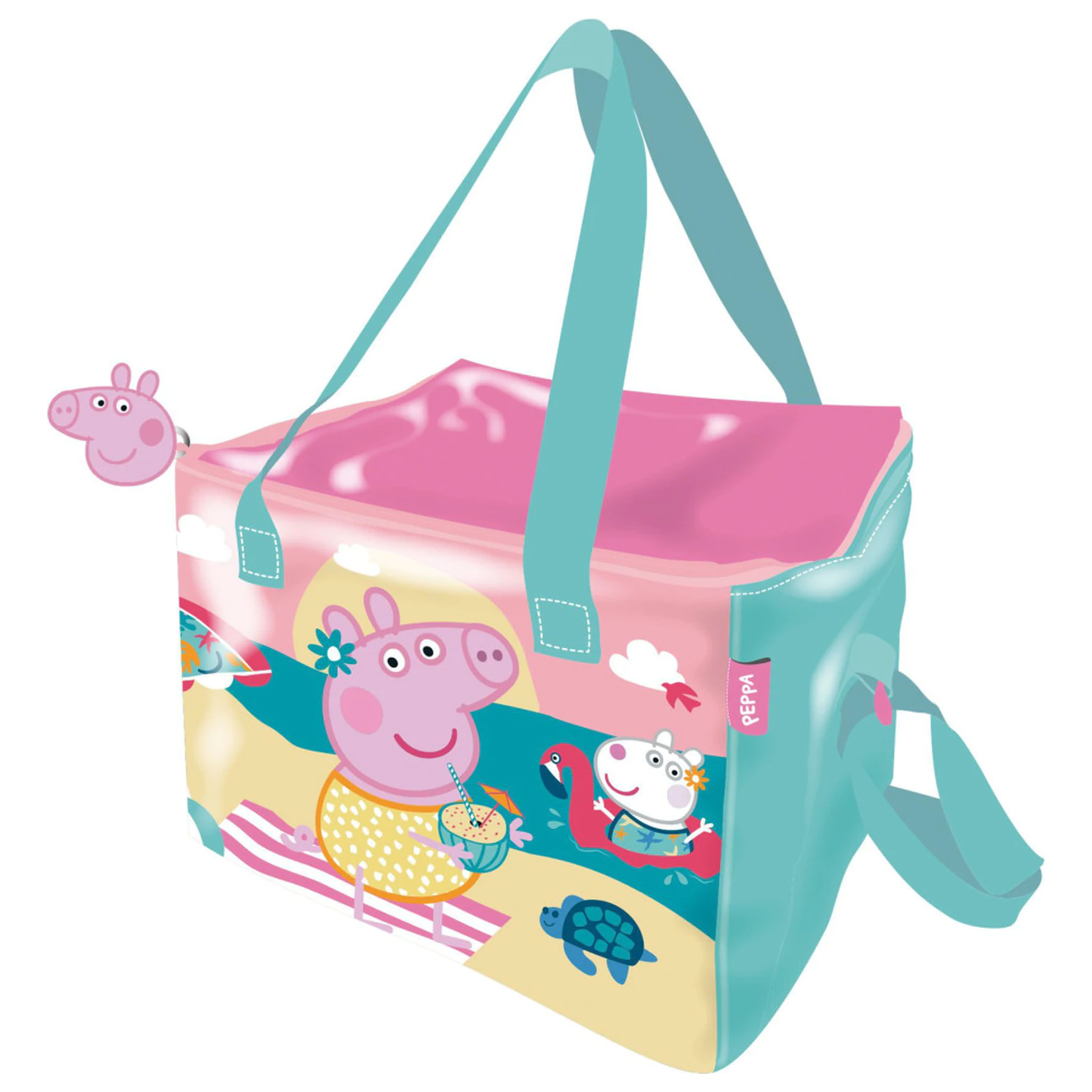 Peppa Pig Plážová termotaška na oběd, chladicí taška 22.5 cm fotografii produktu