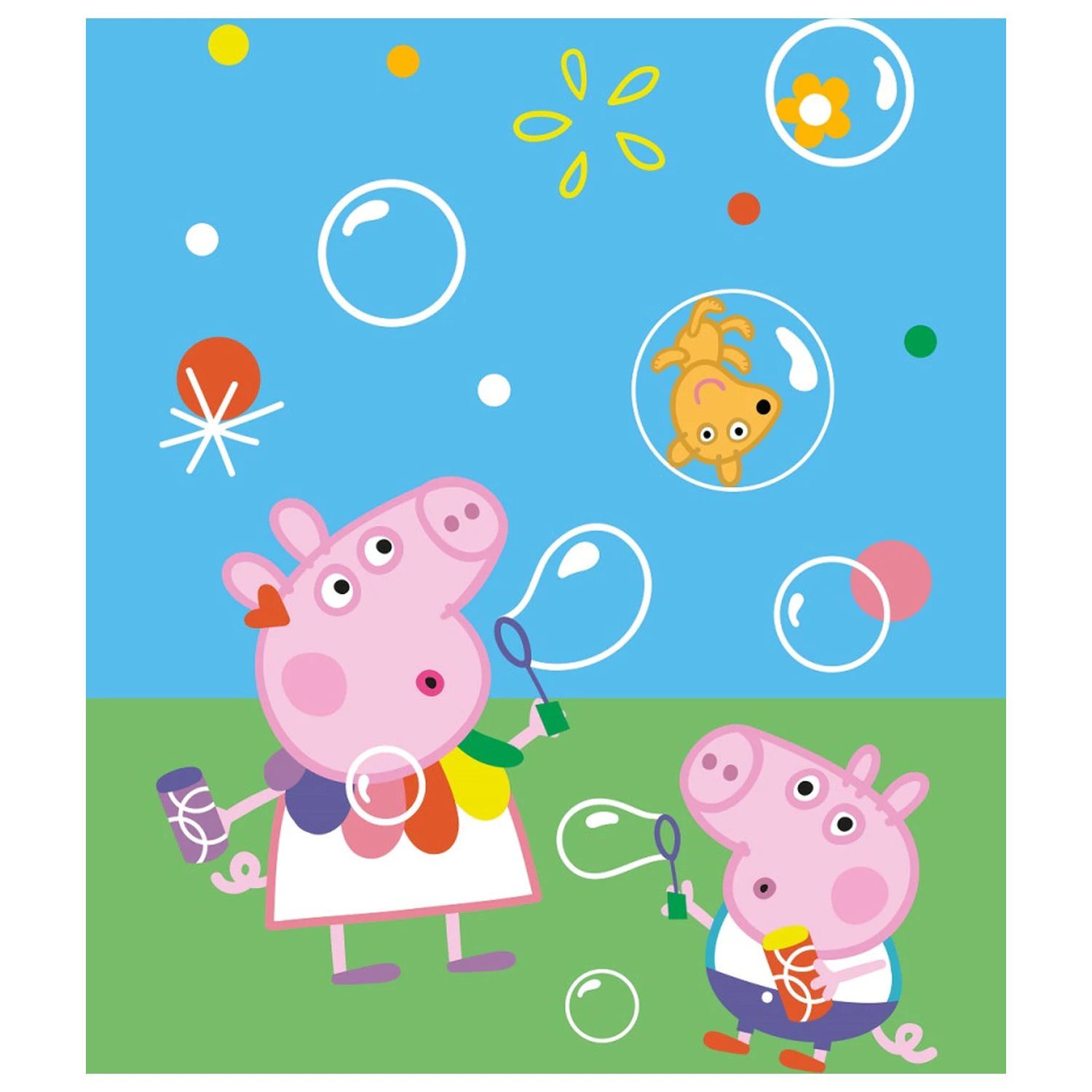 Peppa Pig Bubbles fleecová deka fotografii produktu