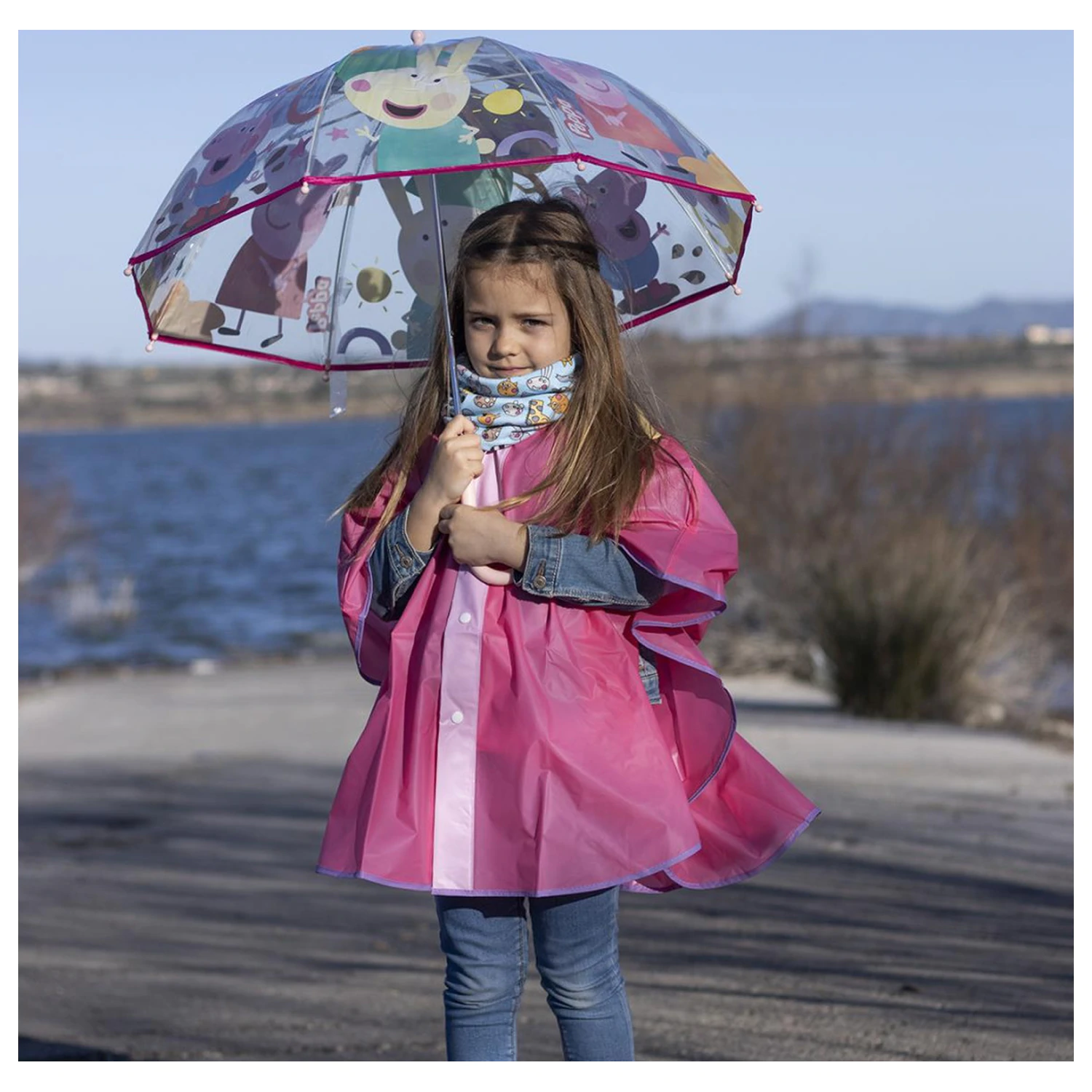 Peppa Pig Buddies dětský průhledný deštník Ø71 cm fotografii produktu