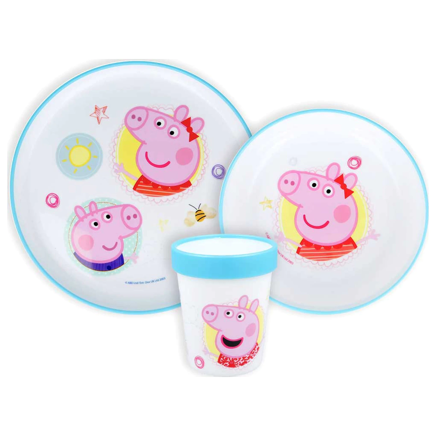 Peppa Pig Core protiskluzový set nádobí, Micro Plastic Set fotografii produktu