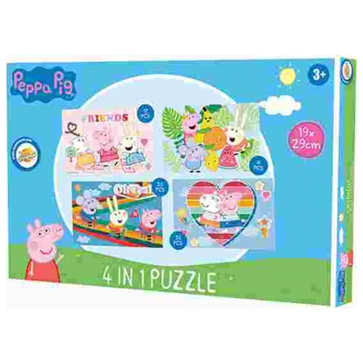 Peppa Pig Friends puzzle 4 v 1 fotografii produktu