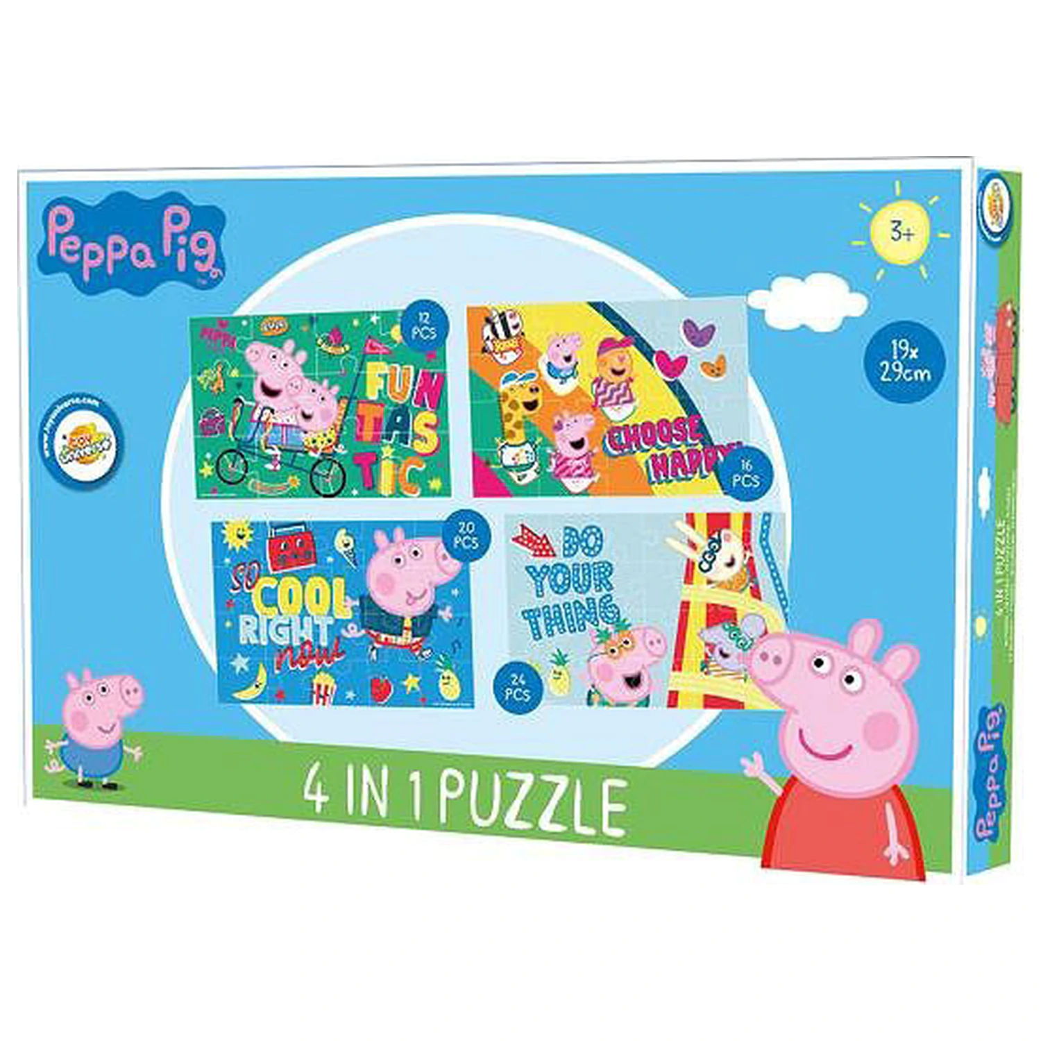 Peppa Pig Zábavné puzzle 4 v 1 fotografii produktu