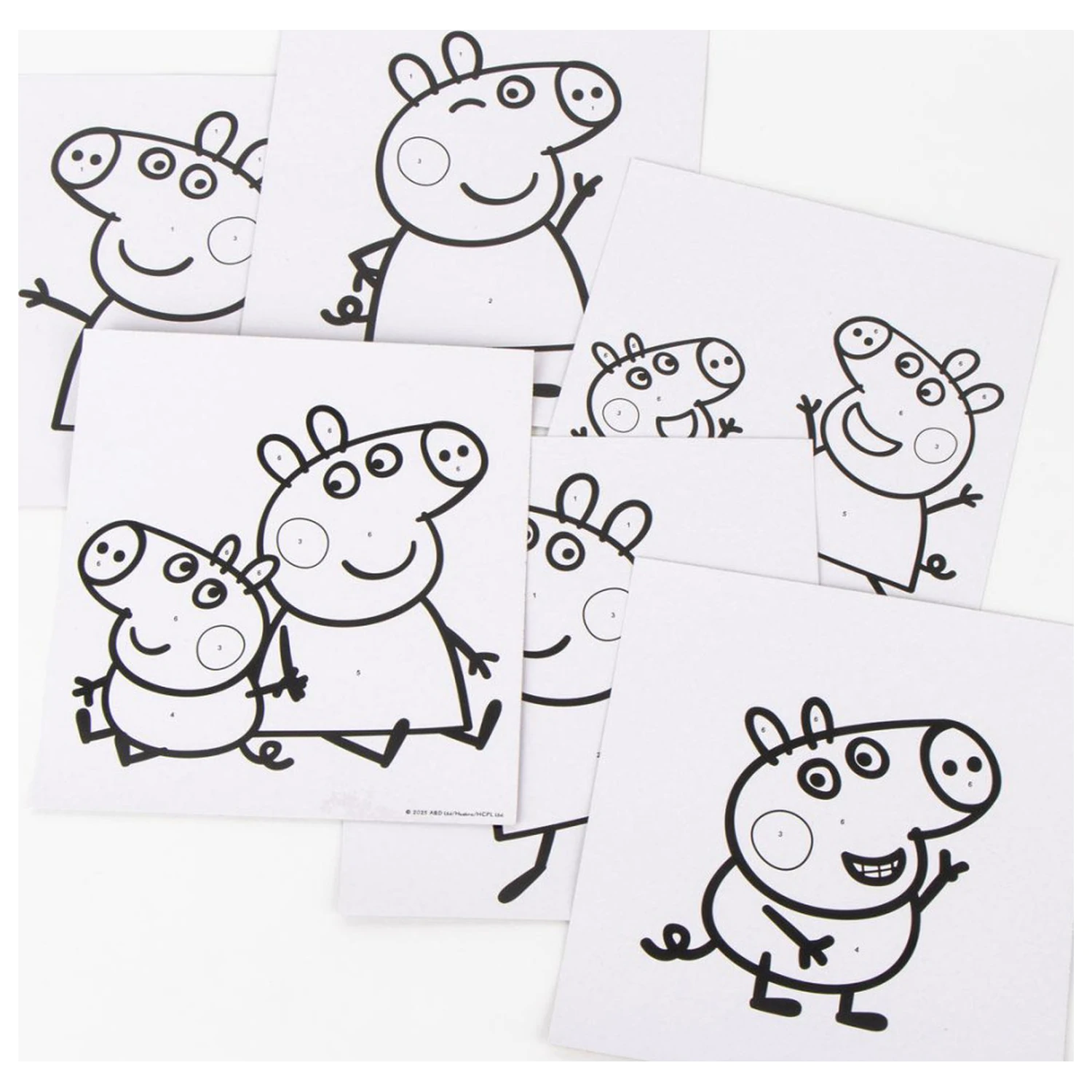 Peppa Pig zábavná číslovaná sada omalovánek fotografii produktu