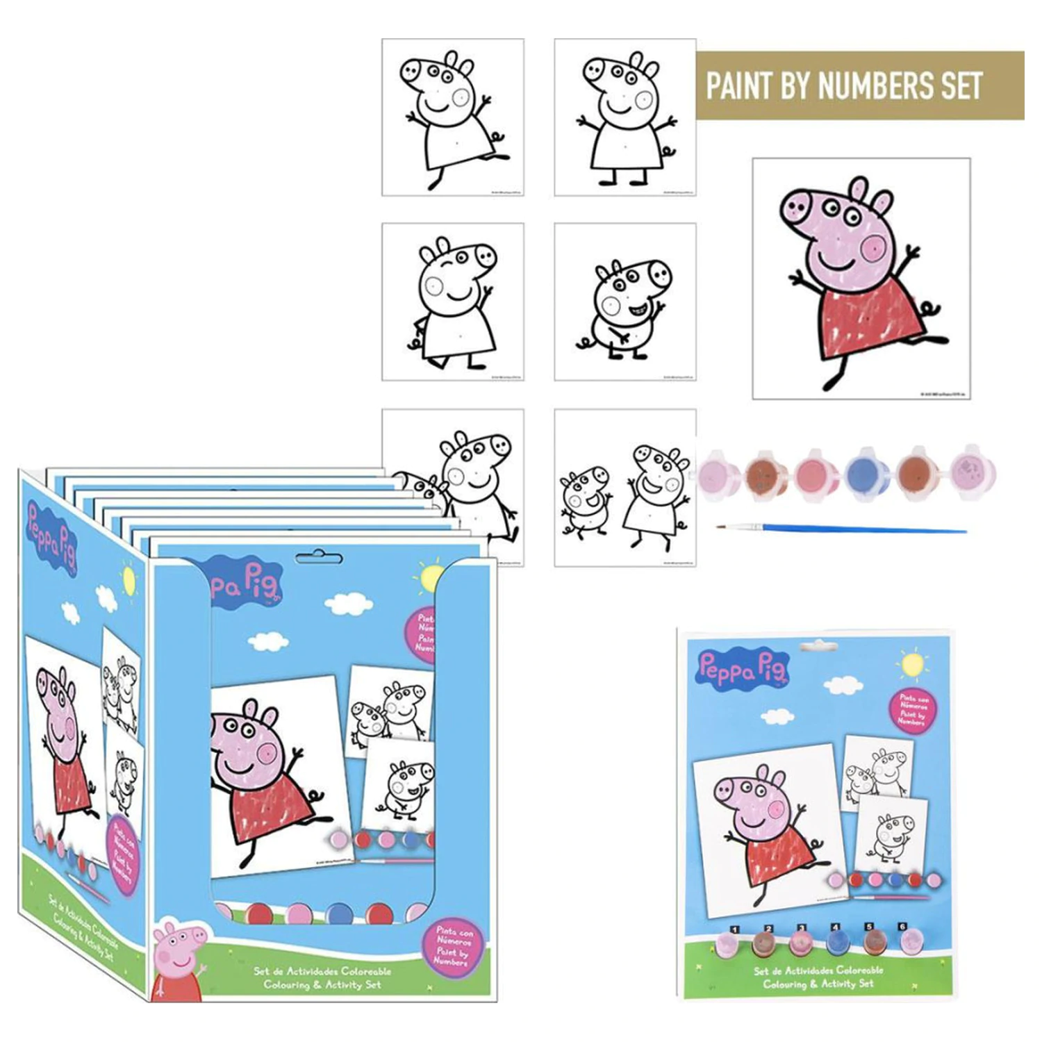 Peppa Pig zábavná číslovaná sada omalovánek fotografii produktu