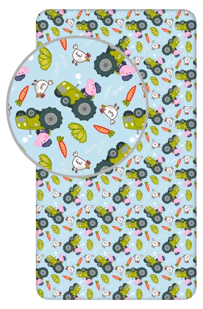 Peppa Pig prostěradlo 90*200 cm fotografii produktu