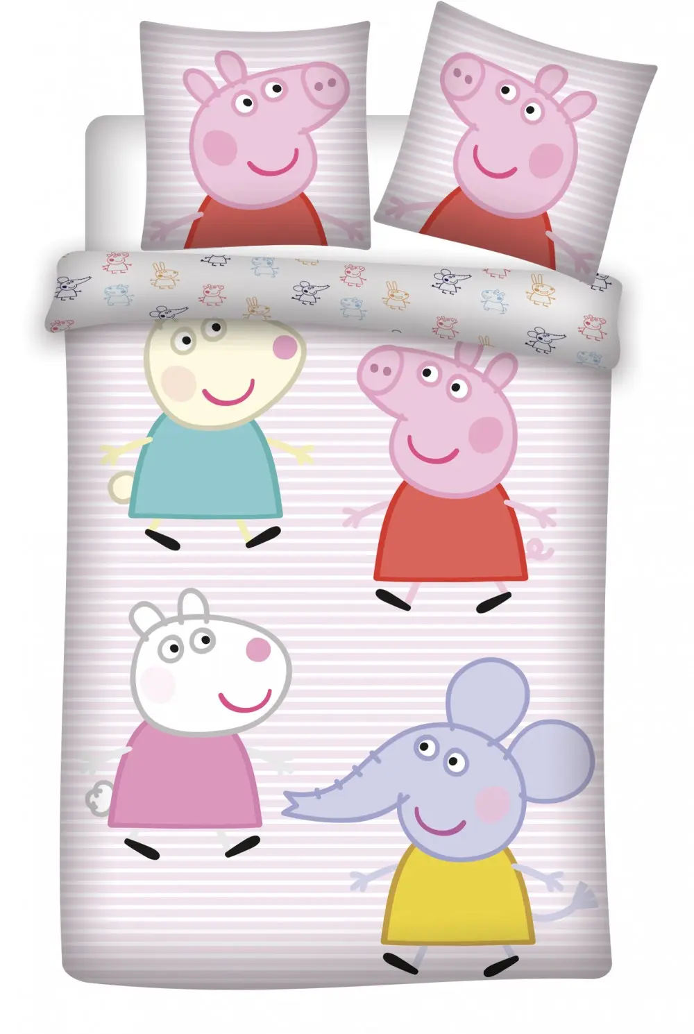 Peppa Pig Dětské povlečení na přikrývku 100x135 cm, 40x60 cm fotografii produktu