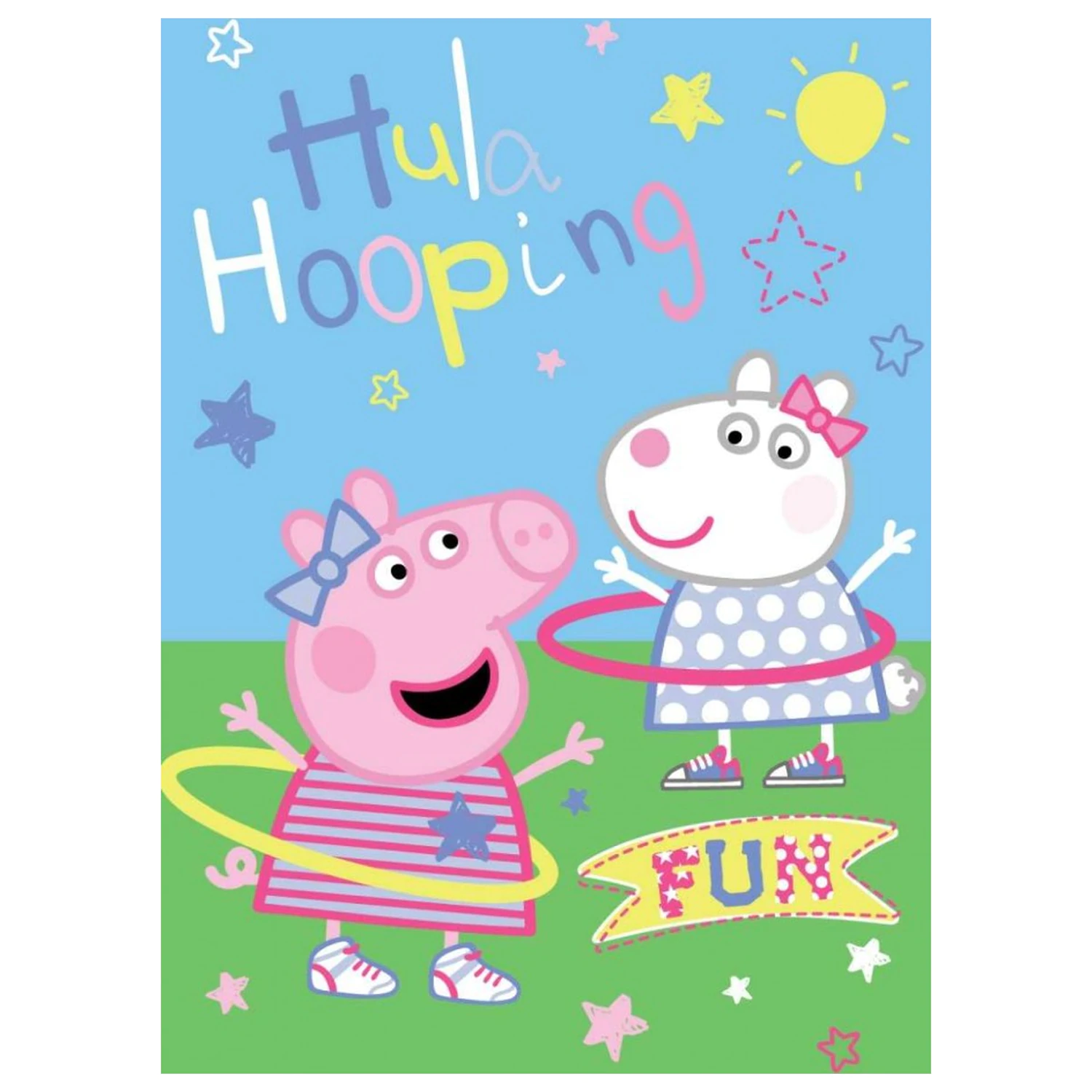 Peppa Pig Hula Hooping fleecová deka fotografii produktu