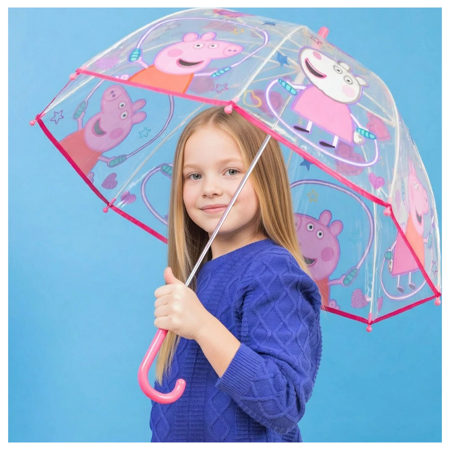 Peppa Pig Jump Rope Dětský Transparentní Deštník Ø70 cm fotografii produktu