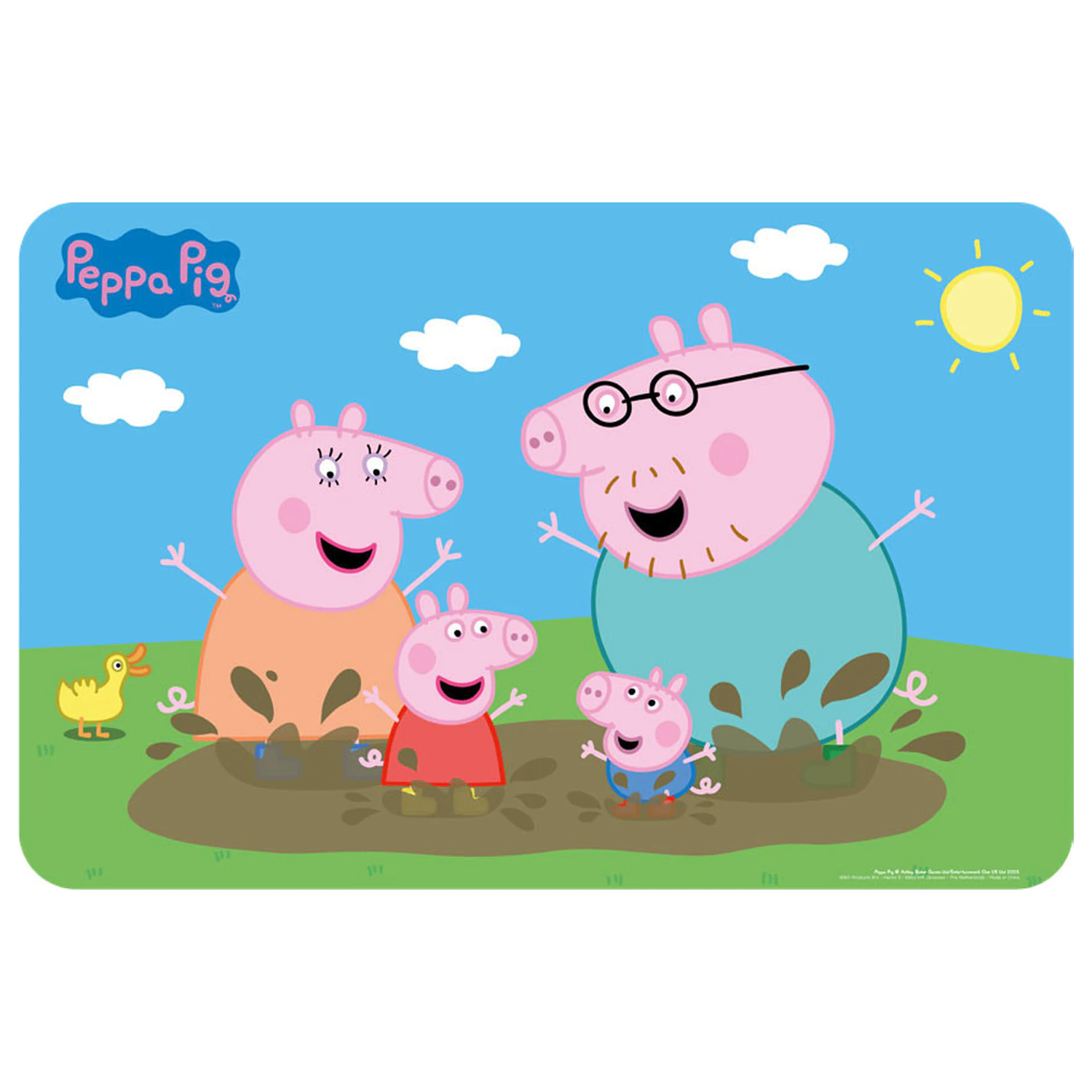 Peppa Pig Mud Bath prostírání 43x28 cm fotografii produktu