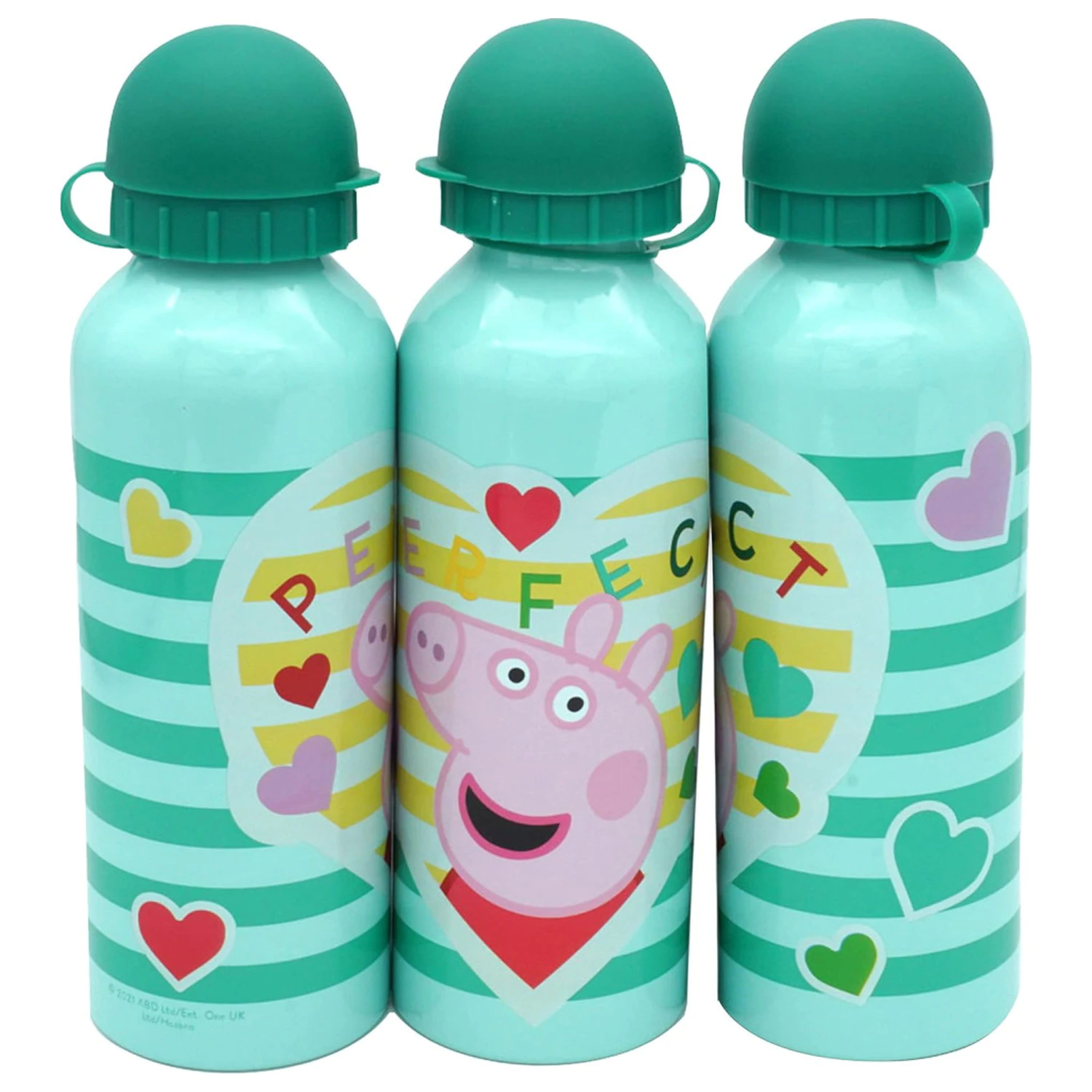 Peppa Pig Perfect hliníková láhev na vodu s pítkem 500 ml fotografii produktu