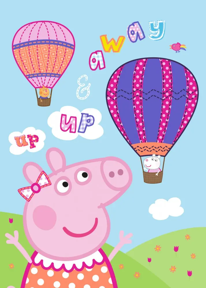 Peppa Pig flísová deka 100*140cm fotografii produktu