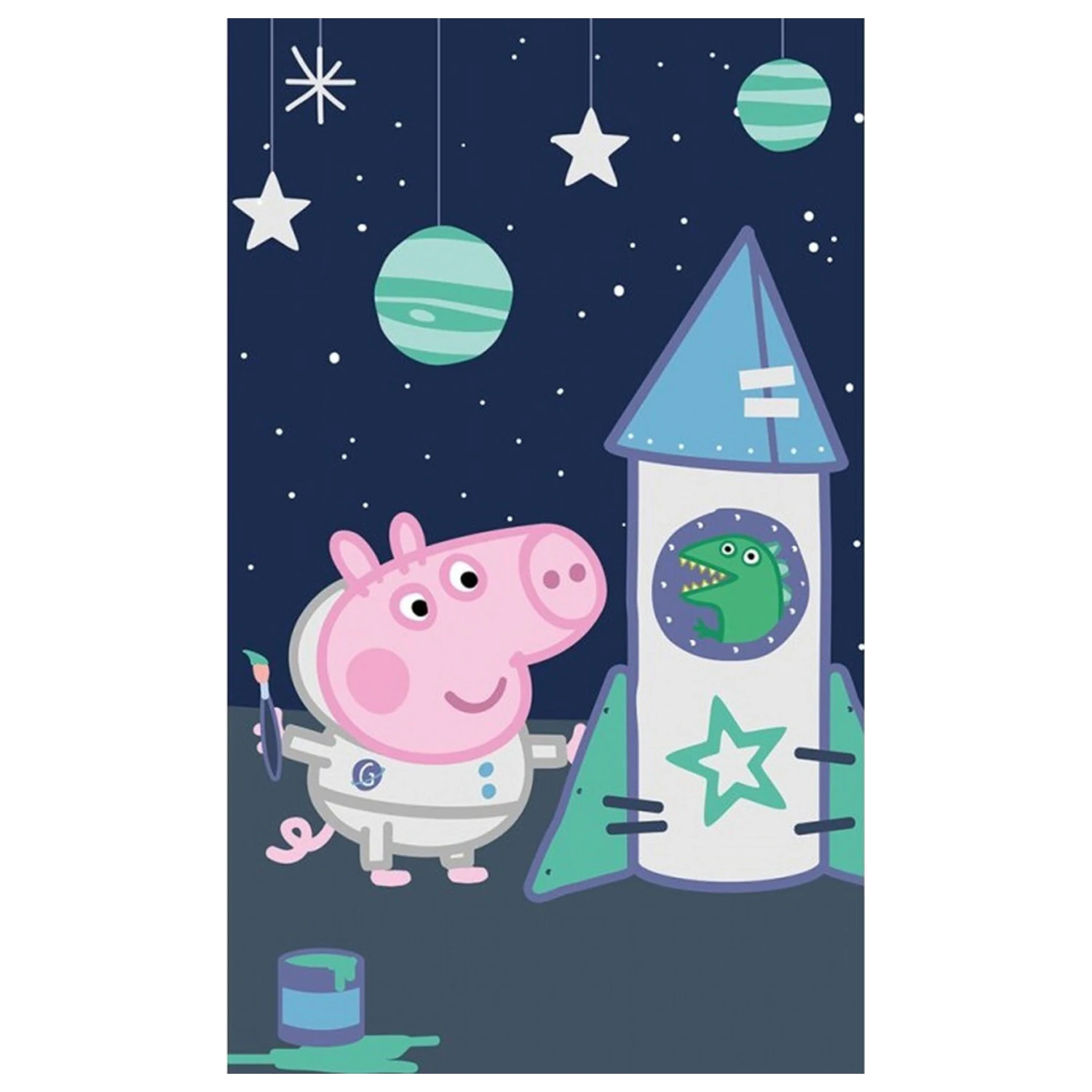 Peppa Pig Space ručník na ruce, ručník na obličej, ručník fotografii produktu