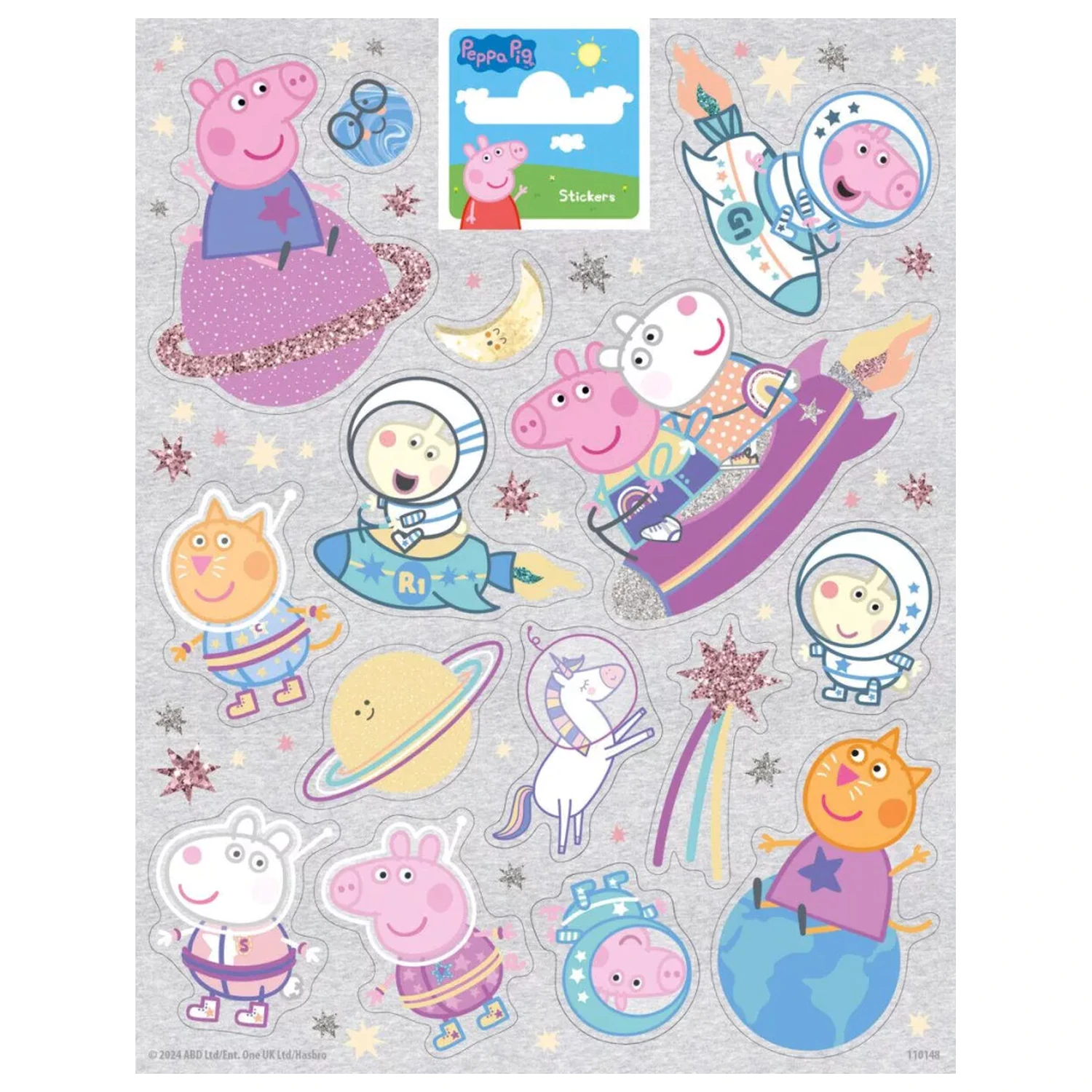 Peppa Pig Vesmírná nálepka fotografii produktu