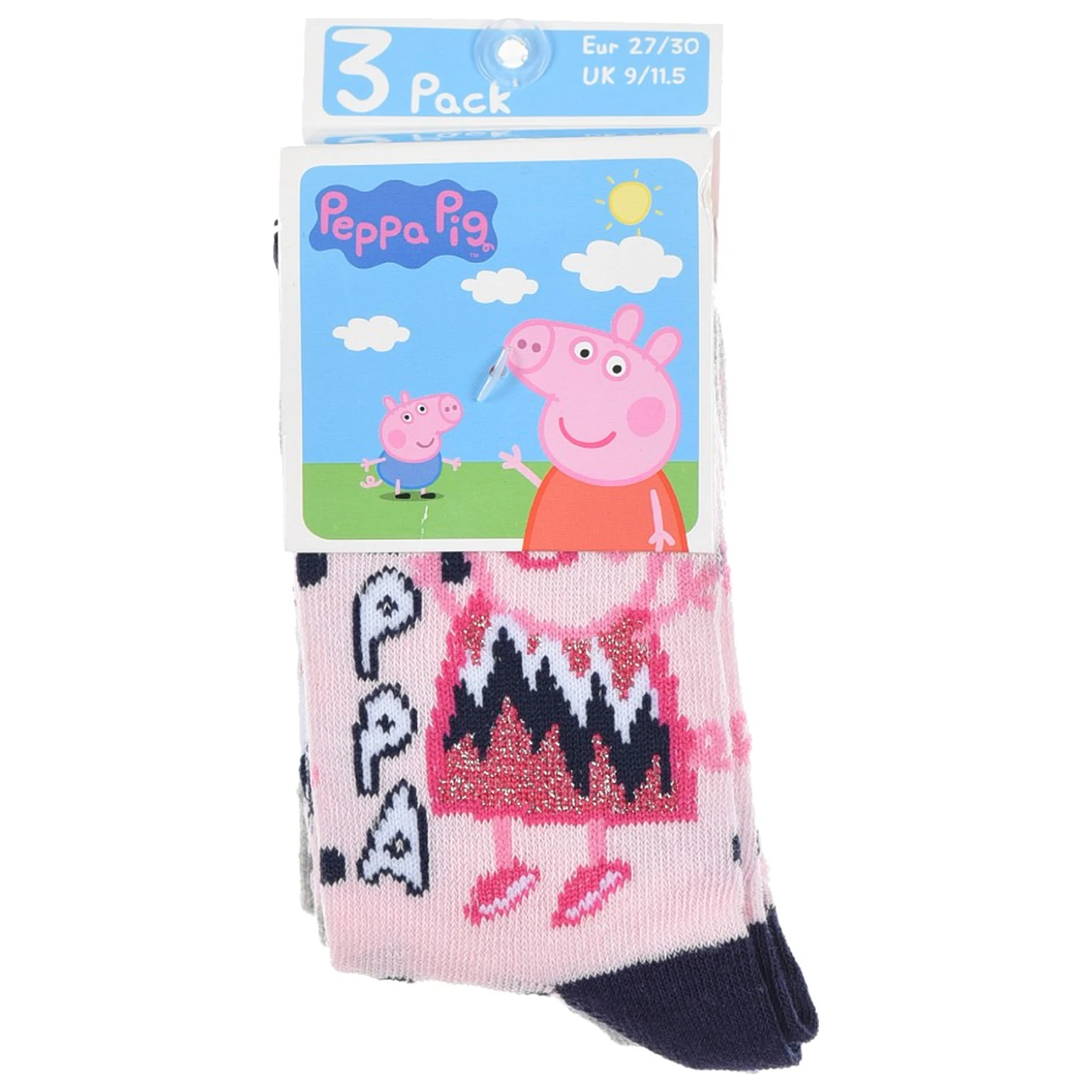 Peppa Pig Sparkle Steps dětské ponožky 27/30 fotografii produktu