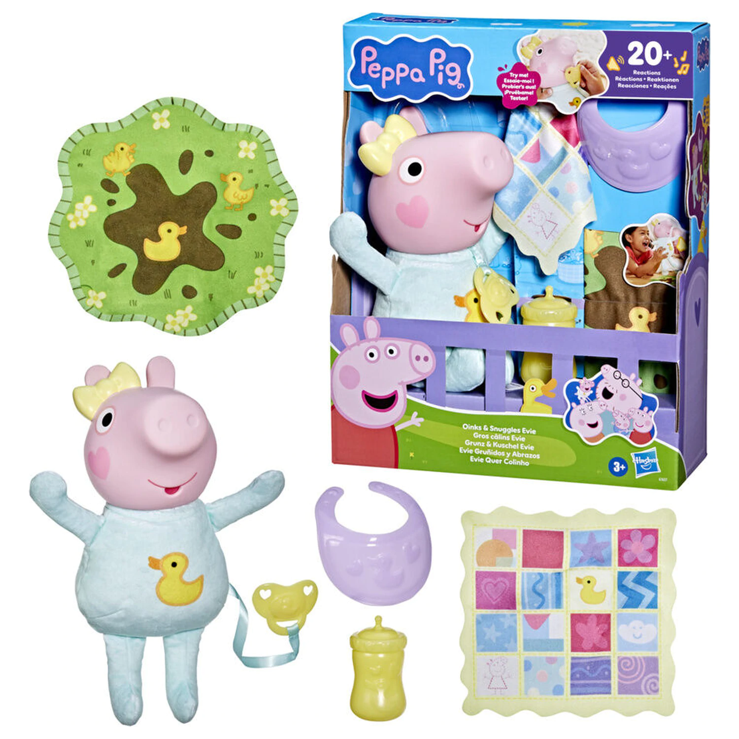 Peppa Pig Evie Chrochtá a objímá panenku fotografii produktu