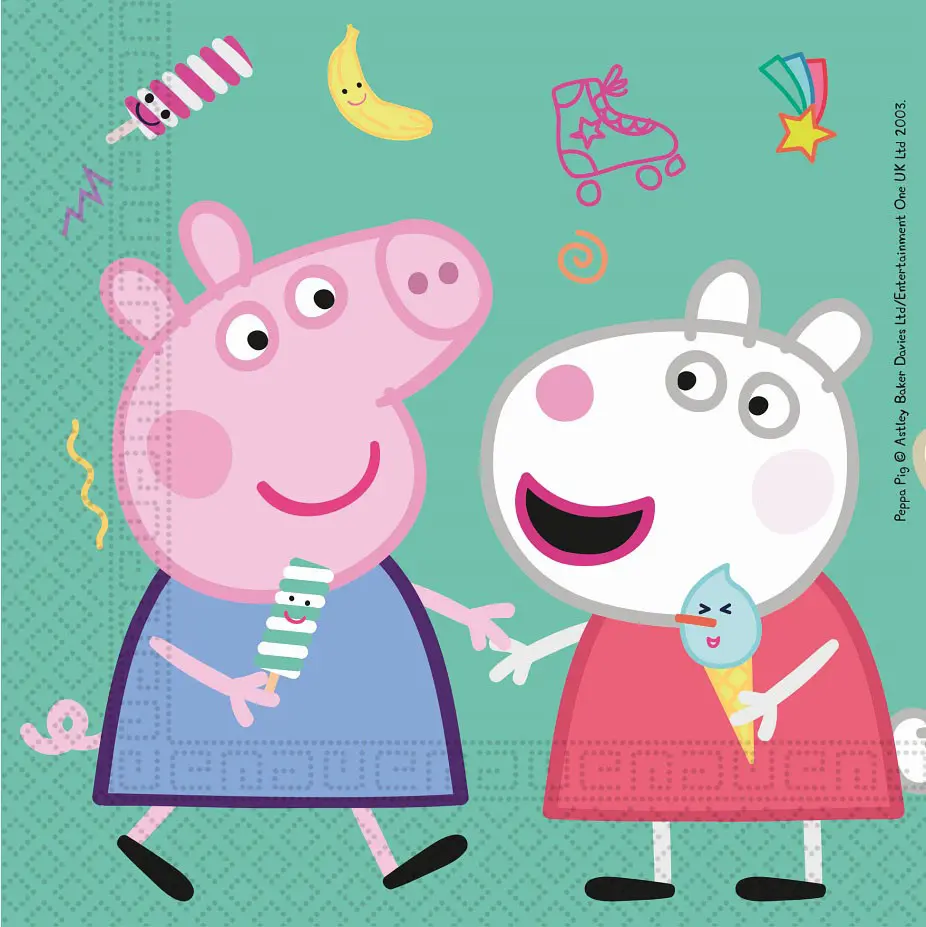 Peppa Pig Messy Play, ubrousky Peppa Pig 20 kusů fotografii produktu